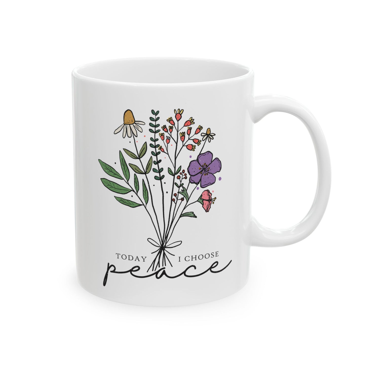 Ceramic I Choose Peace Mug