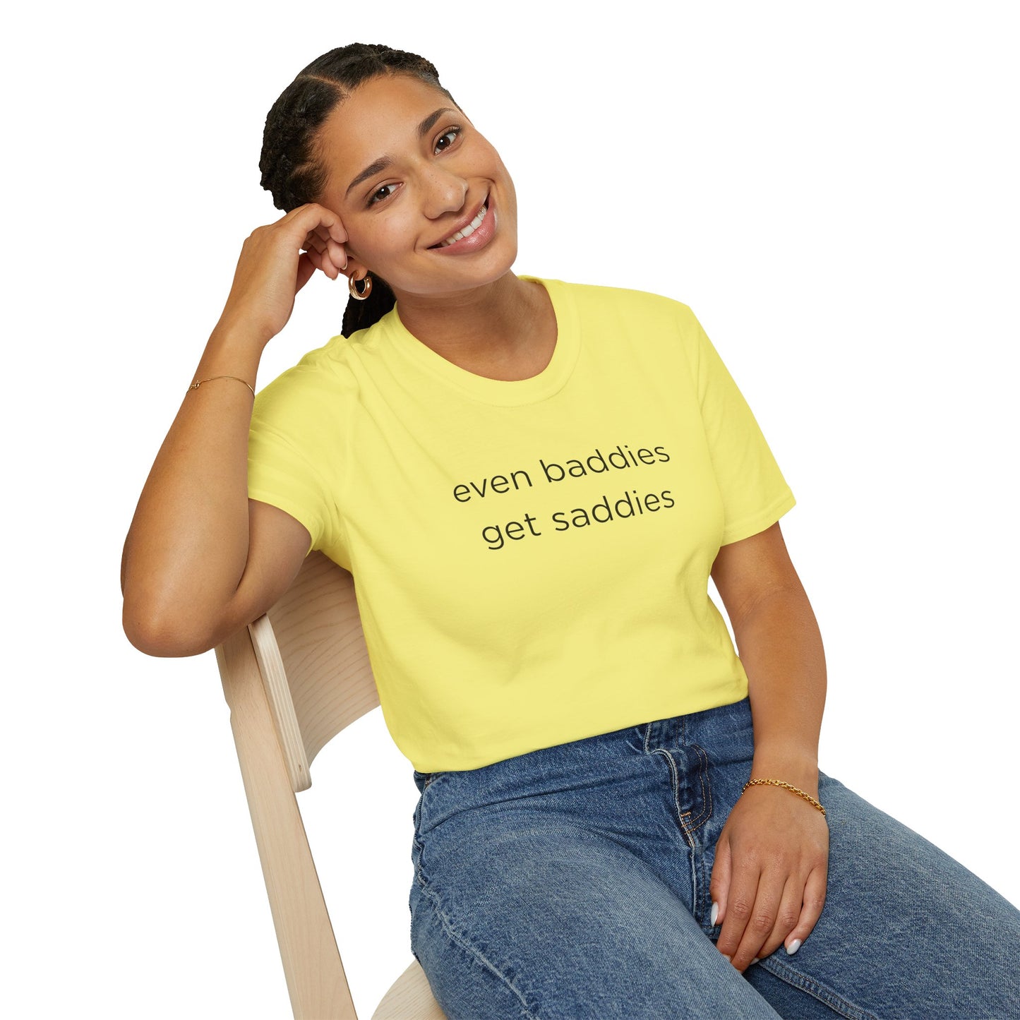 Unisex Softstyle T-Shirt: Fun and Quirky Tee for Baddies, Casual Wear, Birthday Gift, Trendy Fashion, Unique Gift Idea, Everyday Comfort
