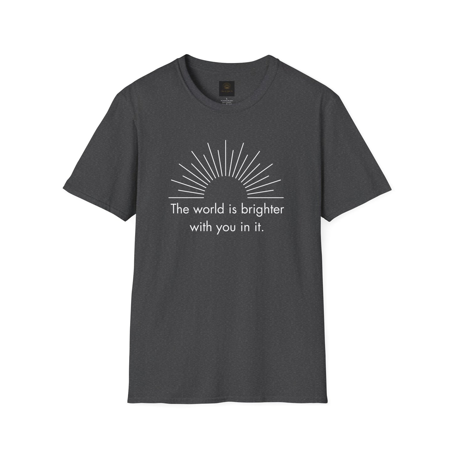 Inspirational Sun Graphic T-Shirt, Positive Quote Tee, Everyday Casual Wear, Gift for Friends, Unisex Apparel