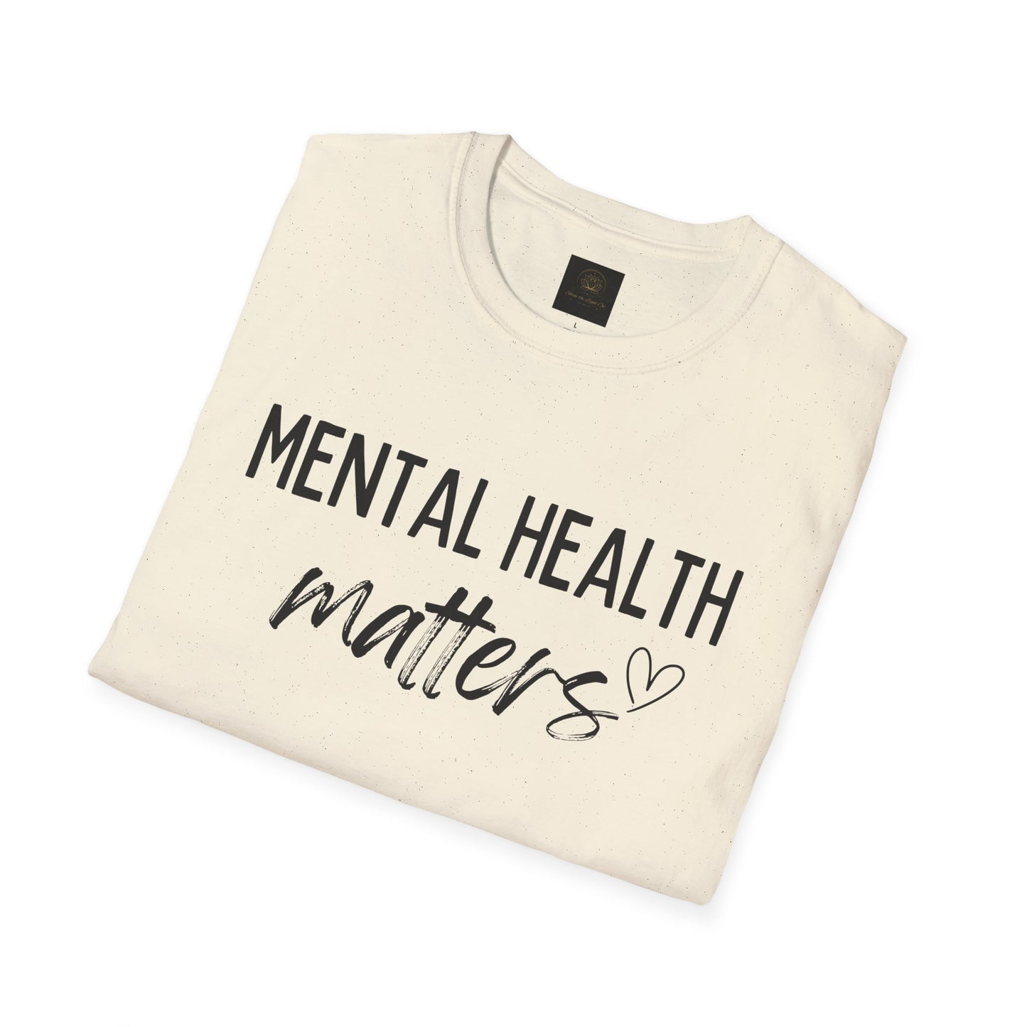 Mental Health Matters Unisex Softstyle T-Shirt, Inspirational Tee, Self-Care Gift, Awareness Apparel, Casual Wear