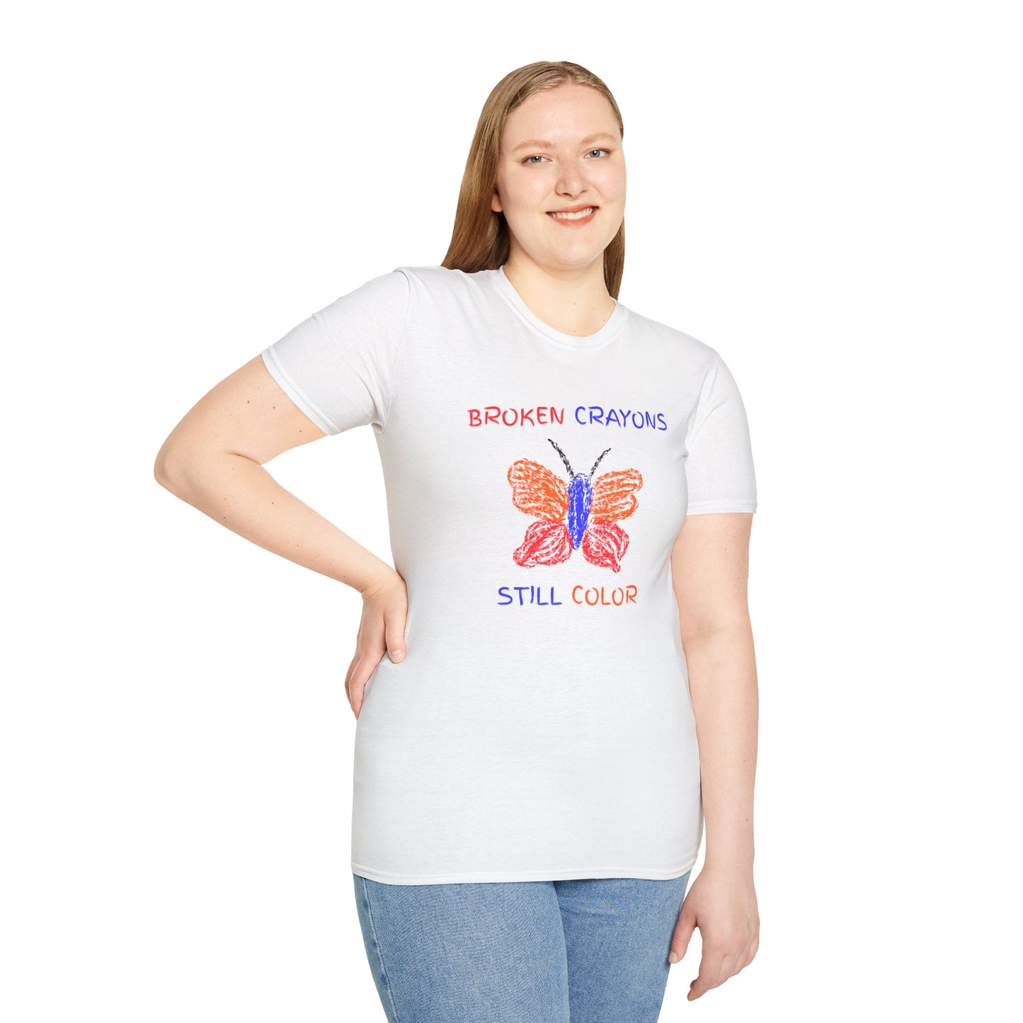 Butterfly Inspirational T-Shirt, Broken Crayons Still Color Tee, Motivational Gift, Positive Vibes Apparel, Unisex Graphic Shirt, [...]