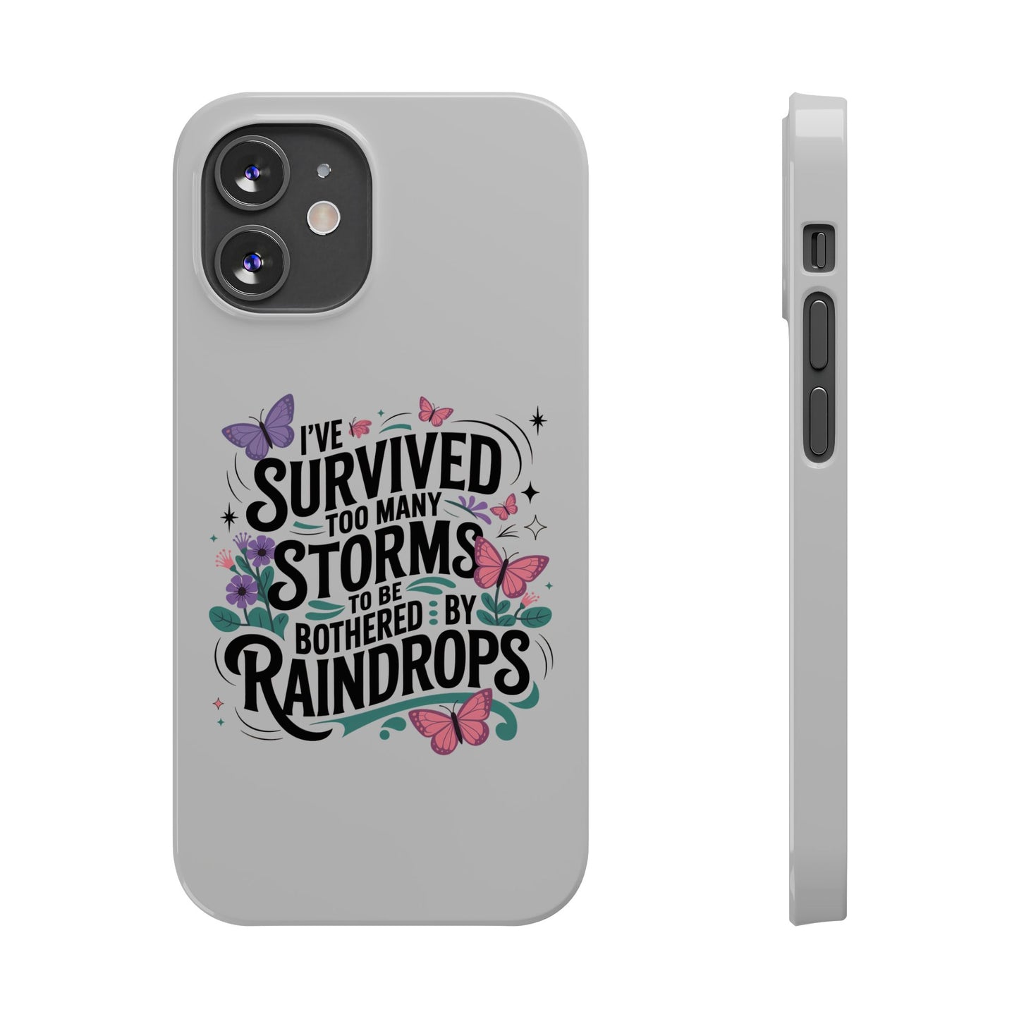 Inspirational Slim Phone Cases, Motivational Phone Cover, Butterfly Phone Case, Perfect Gift for Nature Lovers, Uplifting Phone Accessory