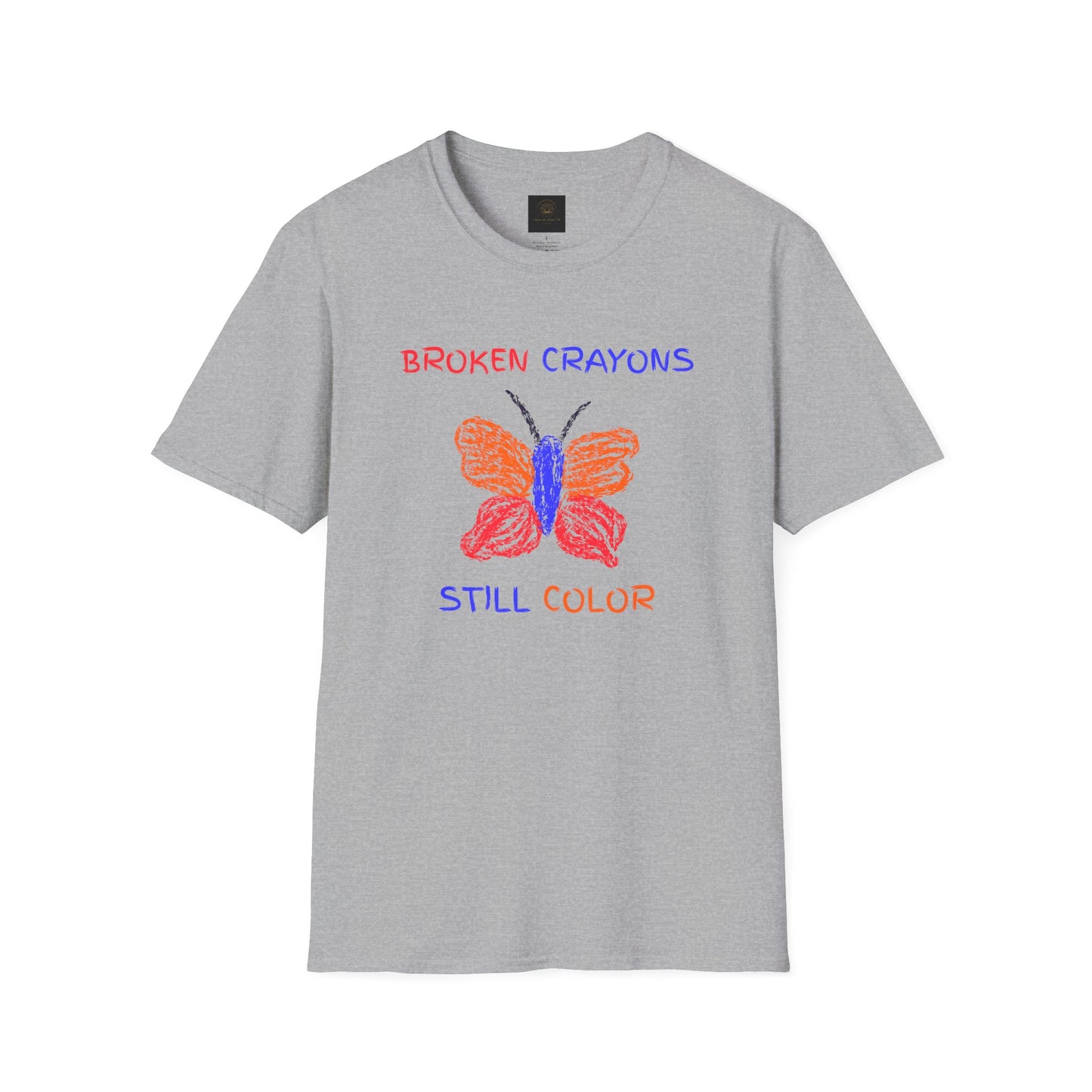Butterfly Inspirational T-Shirt, Broken Crayons Still Color Tee, Motivational Gift, Positive Vibes Apparel, Unisex Graphic Shirt, [...]