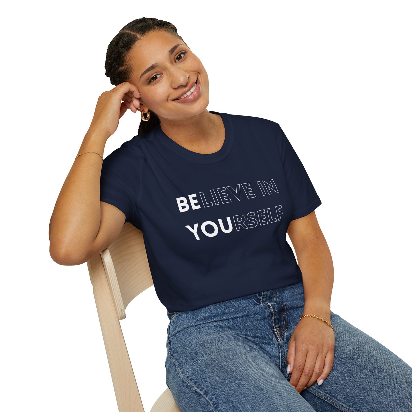 Inspirational Unisex T-Shirt, Motivational Tee, Believe in Yourself, Gift for Friends, Positive Vibes, Casual Wear, Everyday Apparel