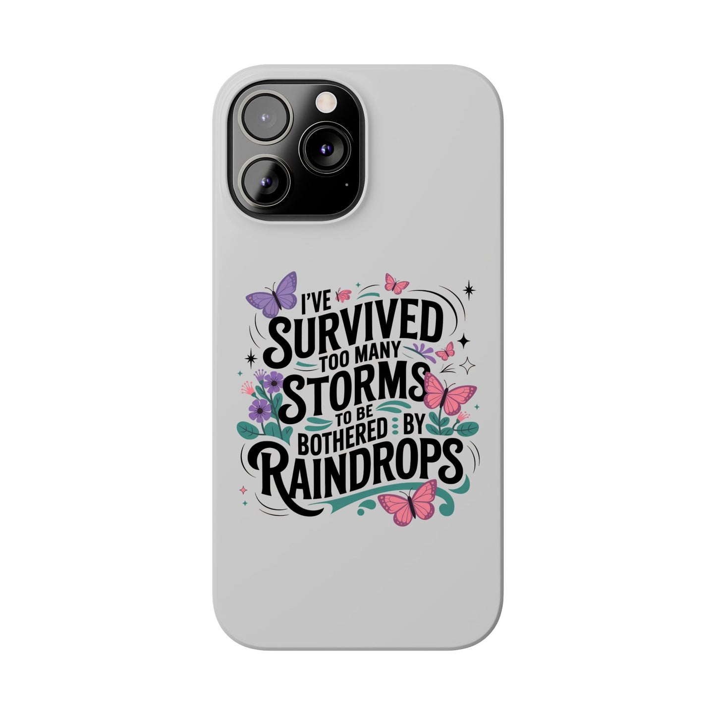 Inspirational Slim Phone Cases, Motivational Phone Cover, Butterfly Phone Case, Perfect Gift for Nature Lovers, Uplifting Phone Accessory