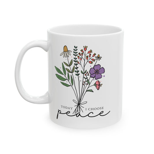 Ceramic I Choose Peace Mug