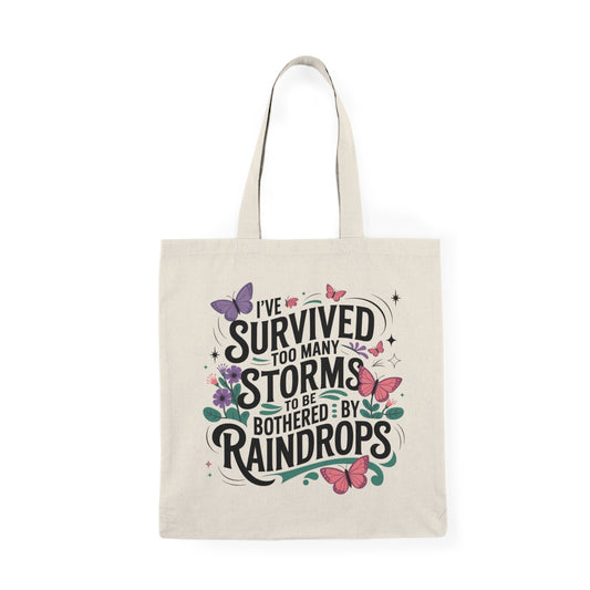 Inspirational Natural Tote Bag - Eco-Friendly Bag for Everyday Use, Gift for Friends, Motivational Quote, Stylish Shopping Bag, Green Living