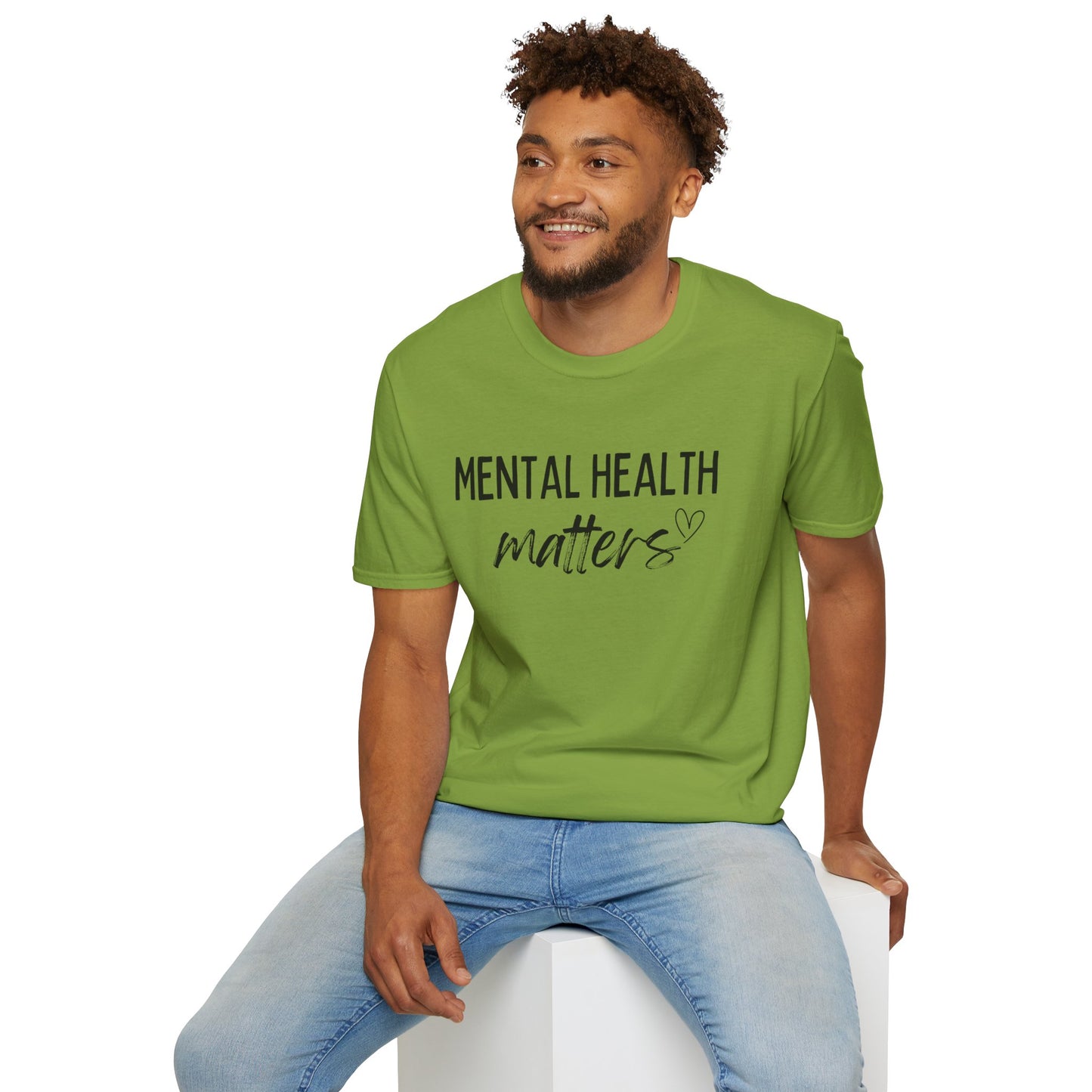 Mental Health Matters Unisex Softstyle T-Shirt, Inspirational Tee, Self-Care Gift, Awareness Apparel, Casual Wear