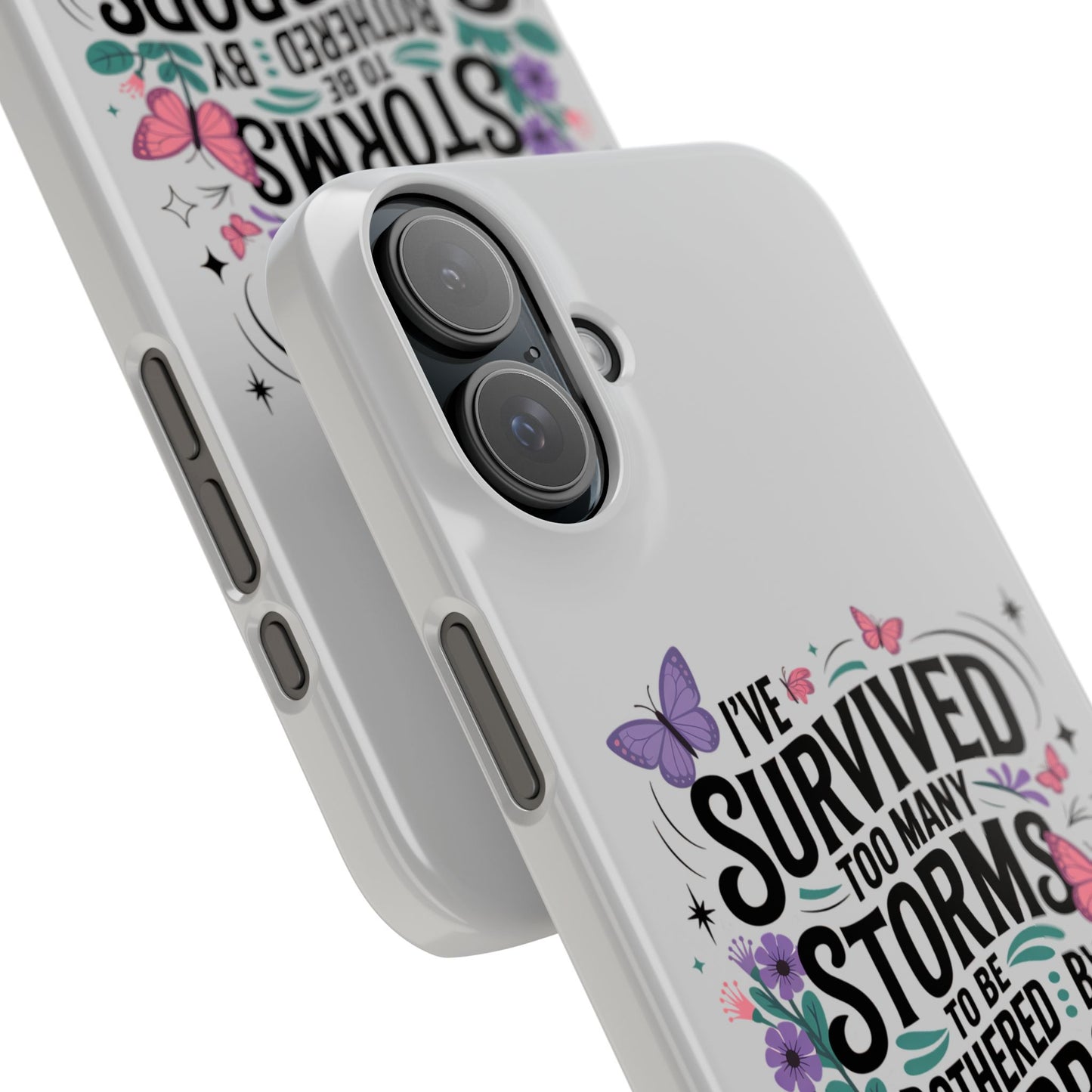 Inspirational Slim Phone Cases, Motivational Phone Cover, Butterfly Phone Case, Perfect Gift for Nature Lovers, Uplifting Phone Accessory