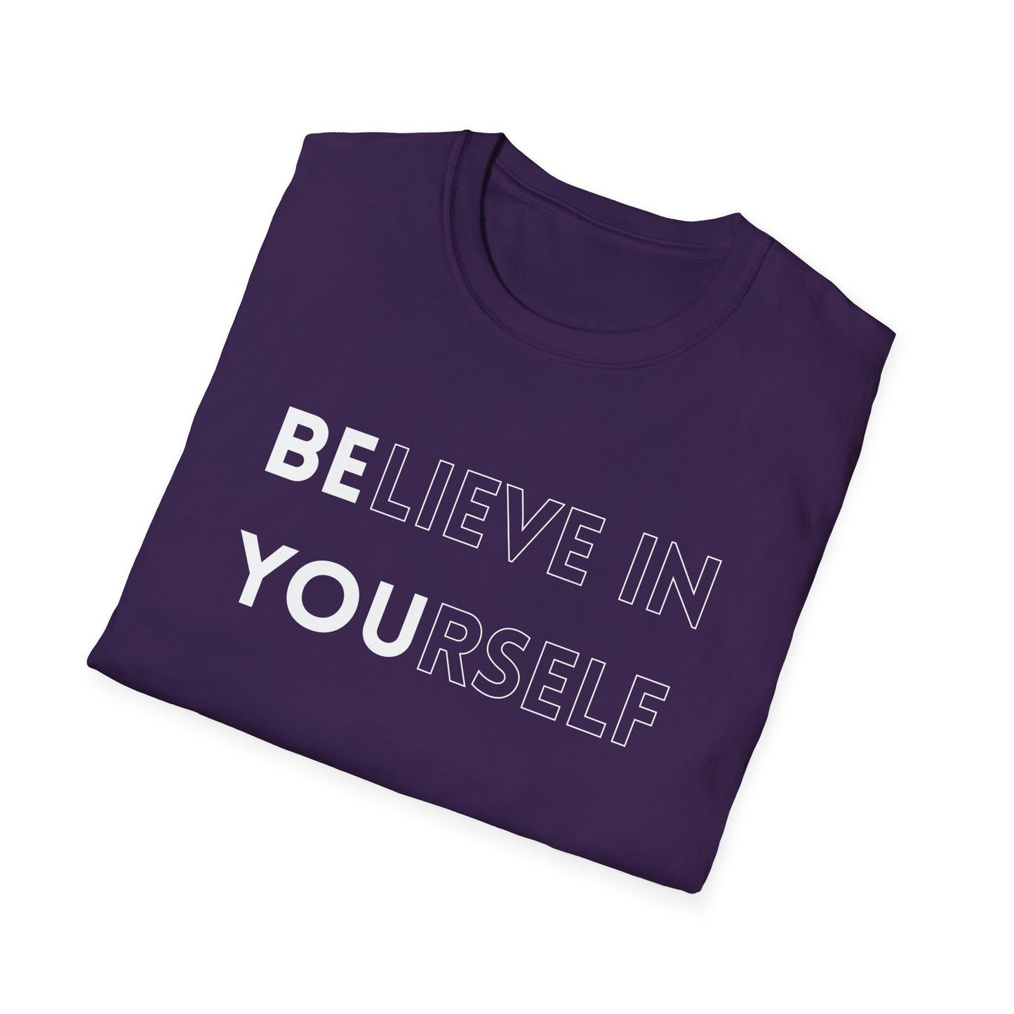 Inspirational Unisex T-Shirt, Motivational Tee, Believe in Yourself, Gift for Friends, Positive Vibes, Casual Wear, Everyday Apparel