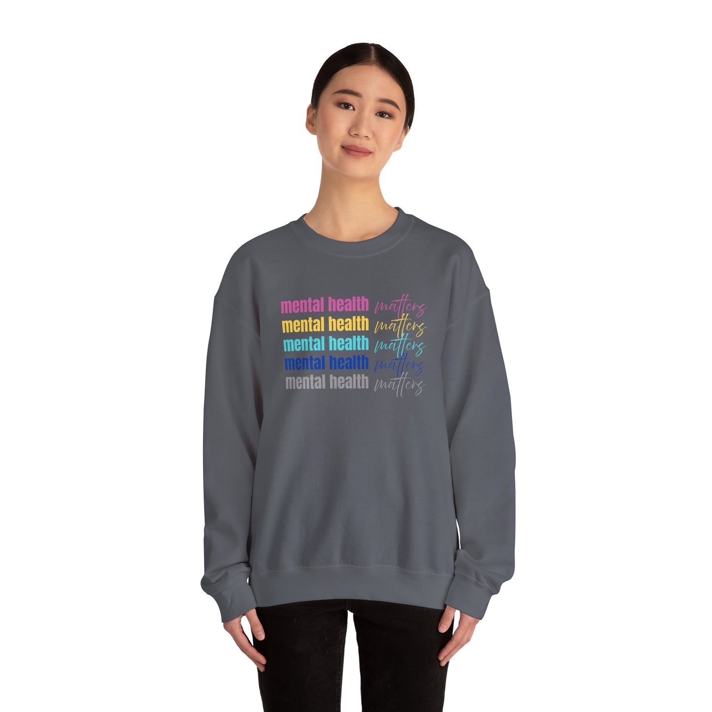 Mental Health Awareness Sweatshirt - Unisex Crewneck, Cozy Gift for Friends, Self-Care, Mental Wellness, Everyday Comfort