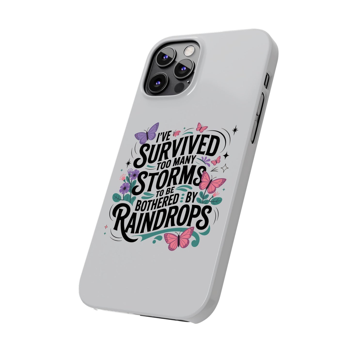 Inspirational Slim Phone Cases, Motivational Phone Cover, Butterfly Phone Case, Perfect Gift for Nature Lovers, Uplifting Phone Accessory