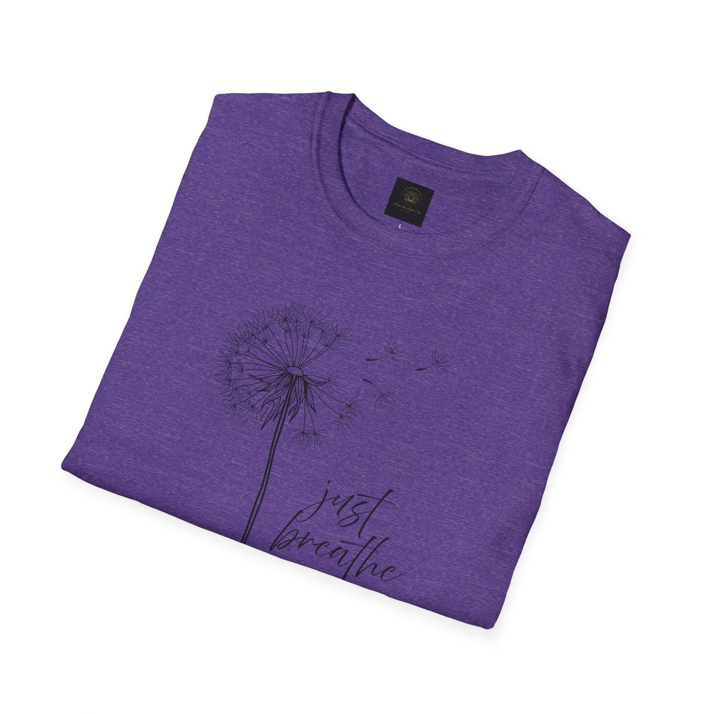 Unisex Softstyle T-Shirt with 'Just Breathe' Design - Relaxed Fit Tee for Mindfulness, Gift for Yoga Lovers, Relaxation Apparel, [...]
