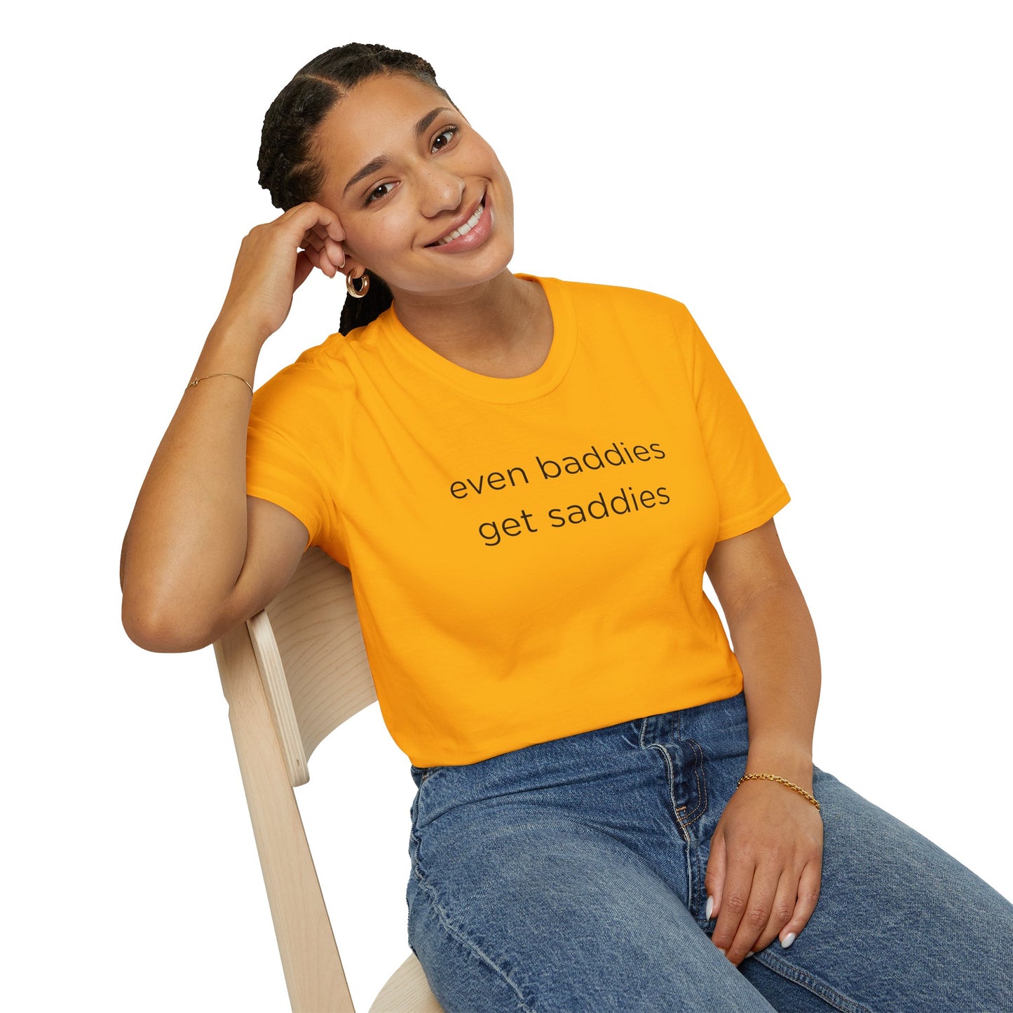 Unisex Softstyle T-Shirt: Fun and Quirky Tee for Baddies, Casual Wear, Birthday Gift, Trendy Fashion, Unique Gift Idea, Everyday Comfort