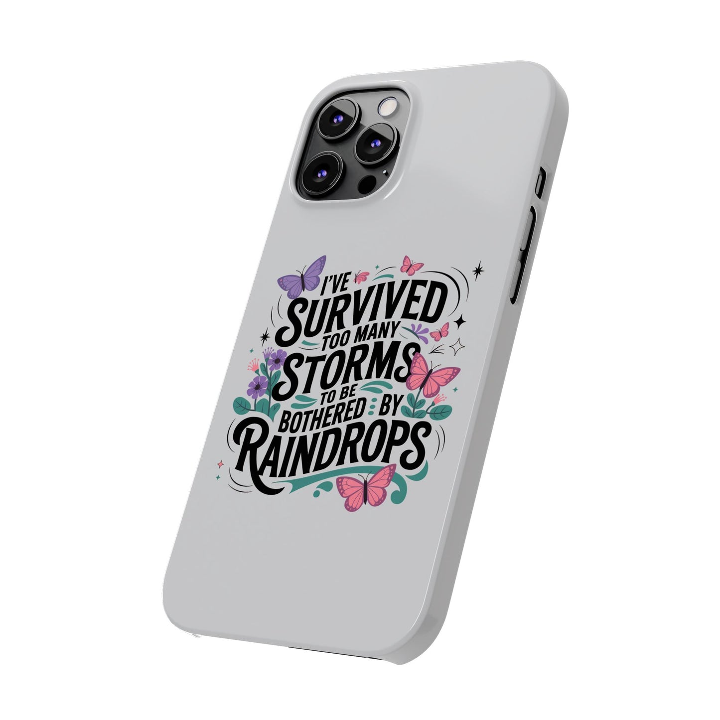 Inspirational Slim Phone Cases, Motivational Phone Cover, Butterfly Phone Case, Perfect Gift for Nature Lovers, Uplifting Phone Accessory