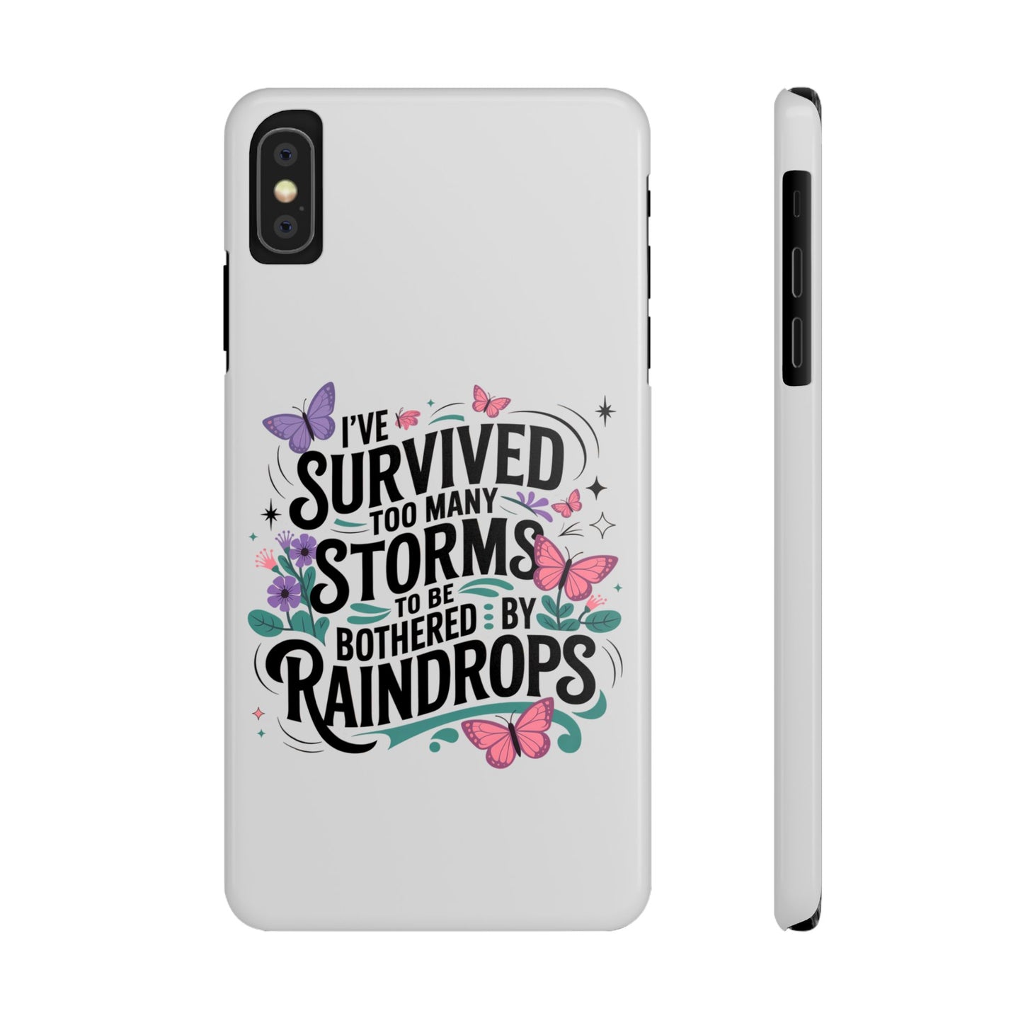 Inspirational Slim Phone Cases, Motivational Phone Cover, Butterfly Phone Case, Perfect Gift for Nature Lovers, Uplifting Phone Accessory