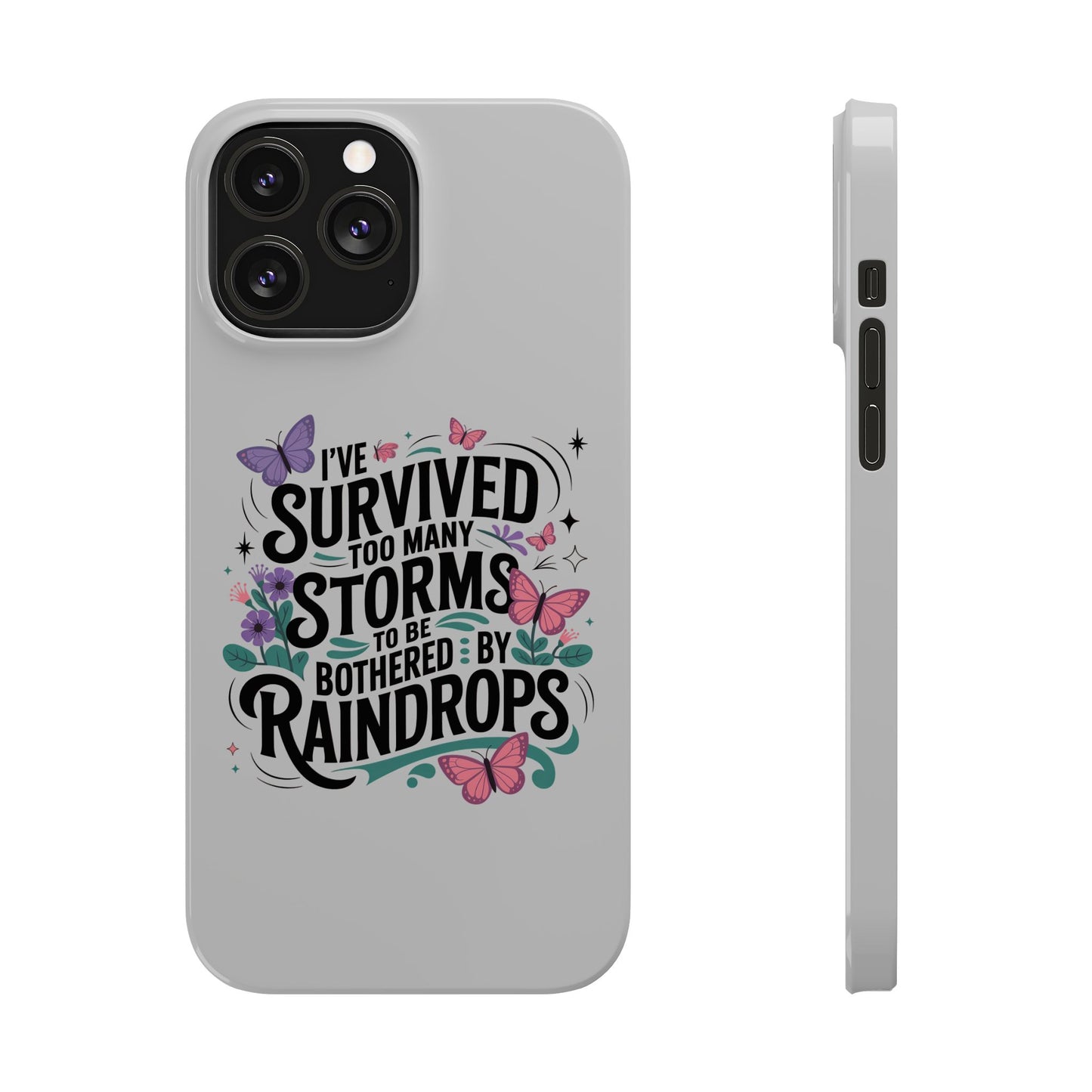 Inspirational Slim Phone Cases, Motivational Phone Cover, Butterfly Phone Case, Perfect Gift for Nature Lovers, Uplifting Phone Accessory