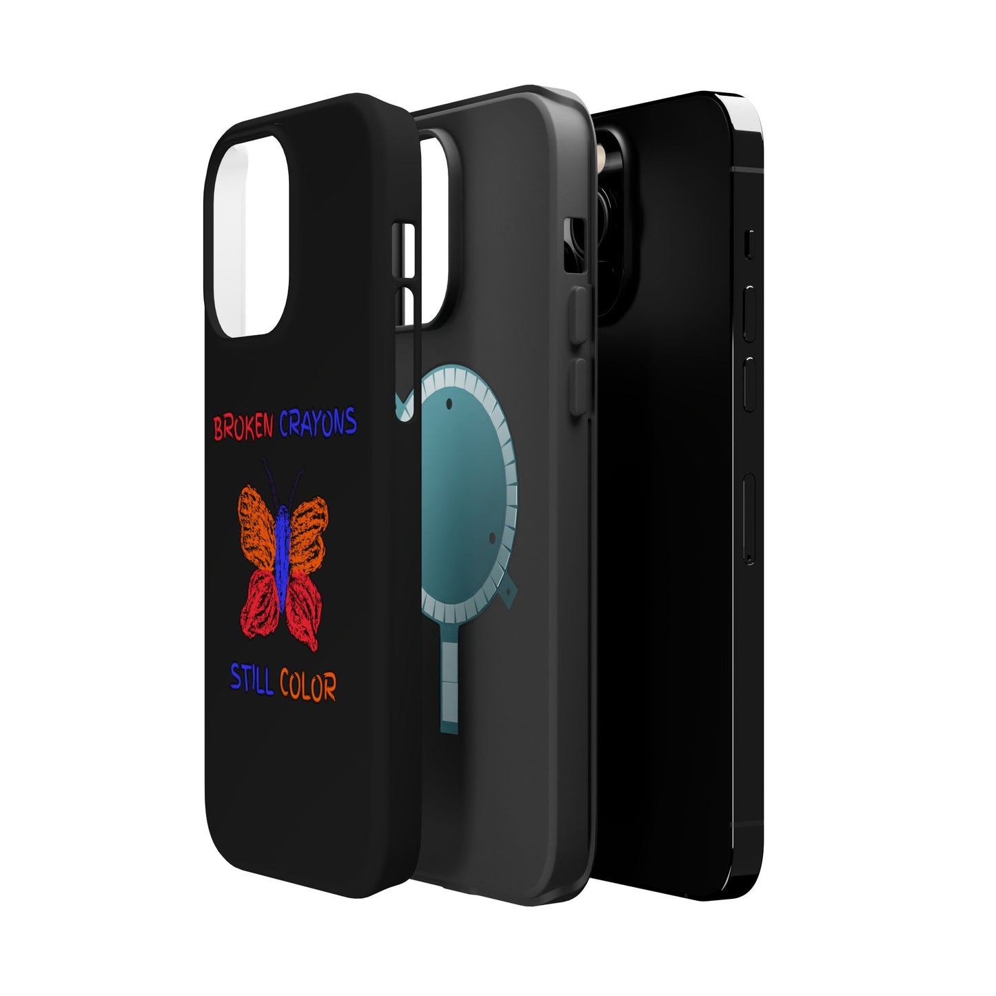 Inspirational Magnetic Tough Cases, Butterfly Phone Case, Motivational Phone Cover, Unique Gift for Her, Colorful Phone Accessories