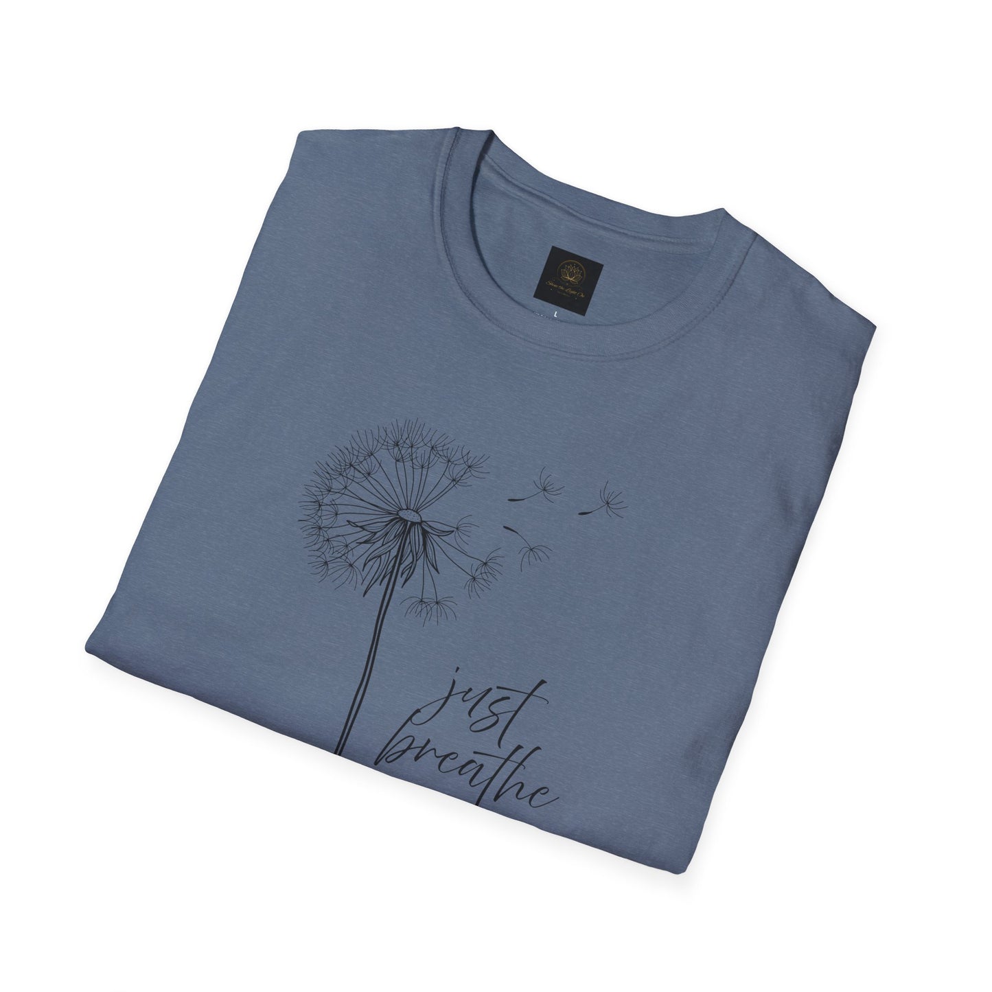Unisex Softstyle T-Shirt with 'Just Breathe' Design - Relaxed Fit Tee for Mindfulness, Gift for Yoga Lovers, Relaxation Apparel, [...]
