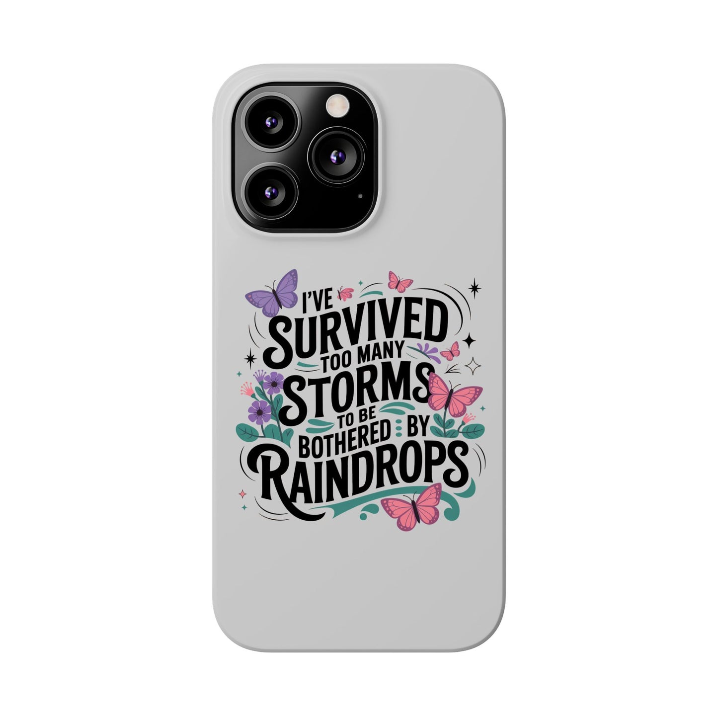 Inspirational Slim Phone Cases, Motivational Phone Cover, Butterfly Phone Case, Perfect Gift for Nature Lovers, Uplifting Phone Accessory