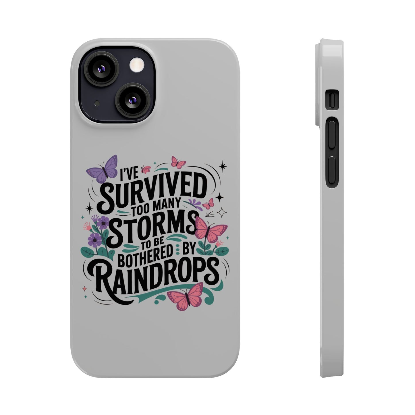 Inspirational Slim Phone Cases, Motivational Phone Cover, Butterfly Phone Case, Perfect Gift for Nature Lovers, Uplifting Phone Accessory