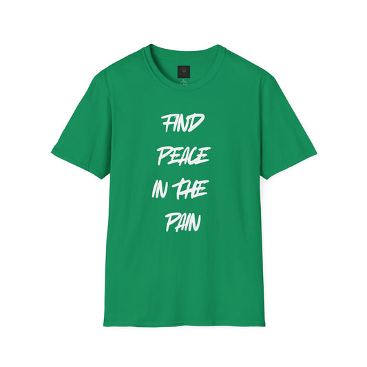 Find Peace in the Pain Unisex Softstyle T-Shirt - Empowering Tee for Mindfulness, Stress Relief, Self-Care, Gift for Friends, [...]