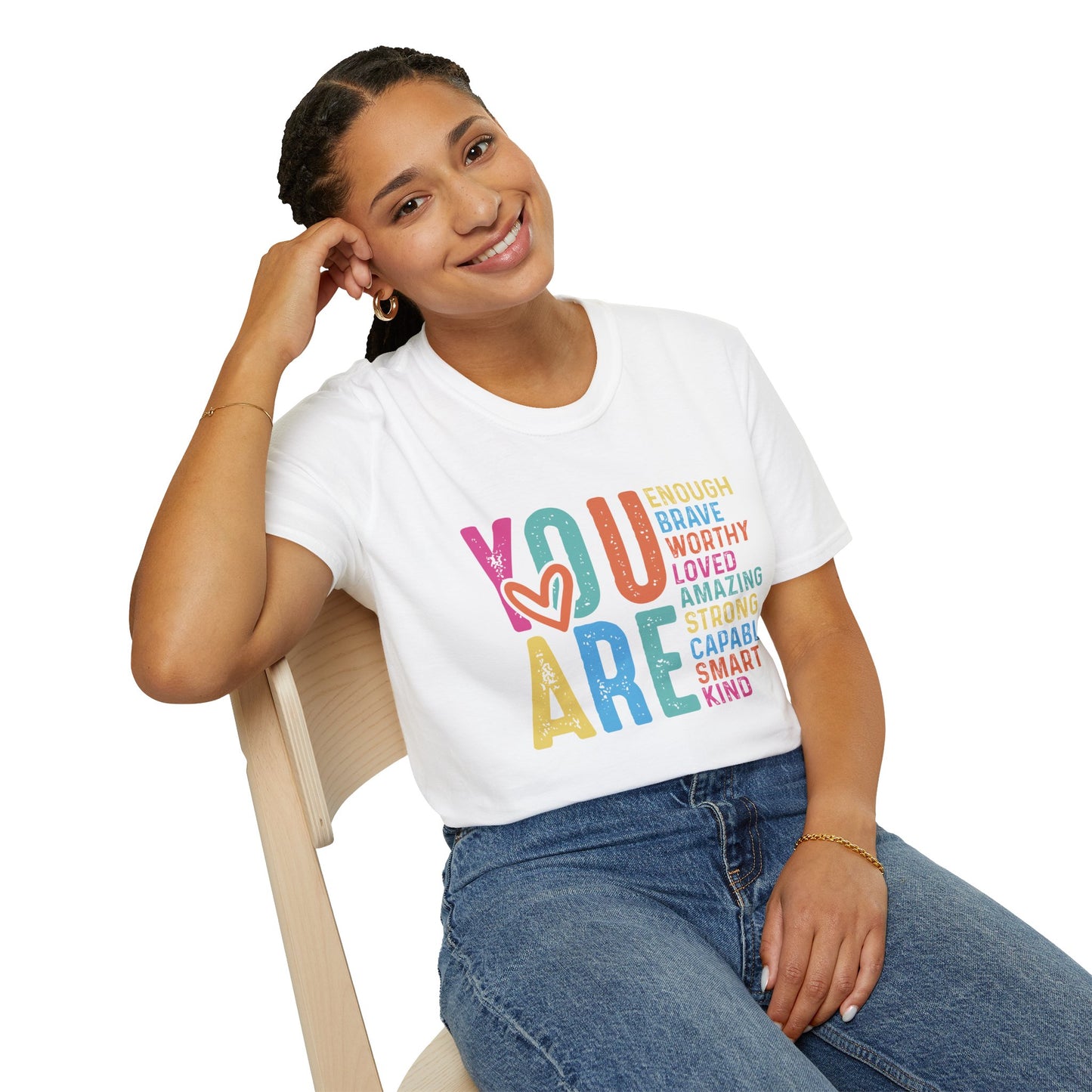 Inspirational Unisex T-Shirt - You Are Enough, Casual Wear
