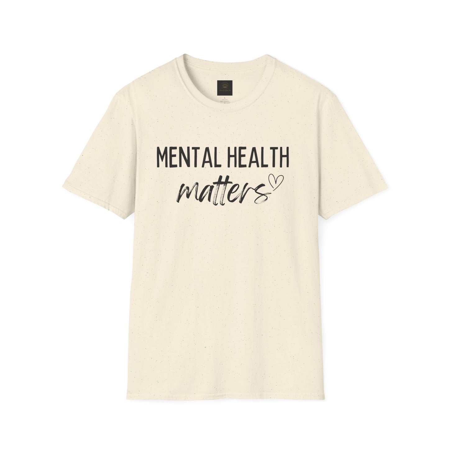 Mental Health Matters Unisex Softstyle T-Shirt, Inspirational Tee, Self-Care Gift, Awareness Apparel, Casual Wear