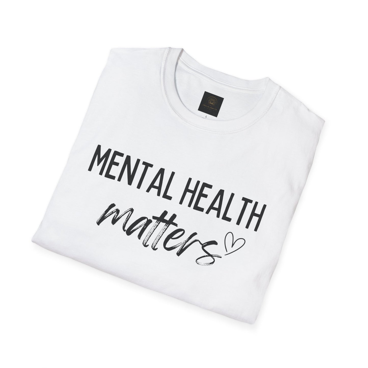 Mental Health Matters Unisex Softstyle T-Shirt, Inspirational Tee, Self-Care Gift, Awareness Apparel, Casual Wear