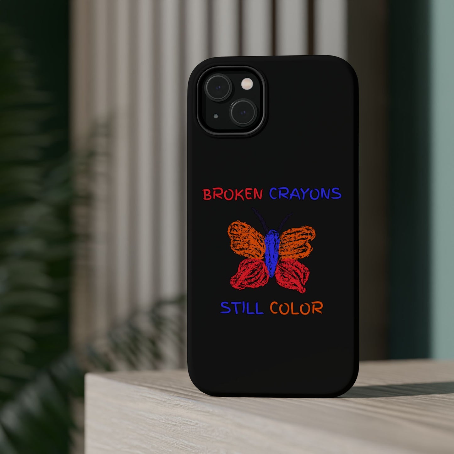Inspirational Magnetic Tough Cases, Butterfly Phone Case, Motivational Phone Cover, Unique Gift for Her, Colorful Phone Accessories