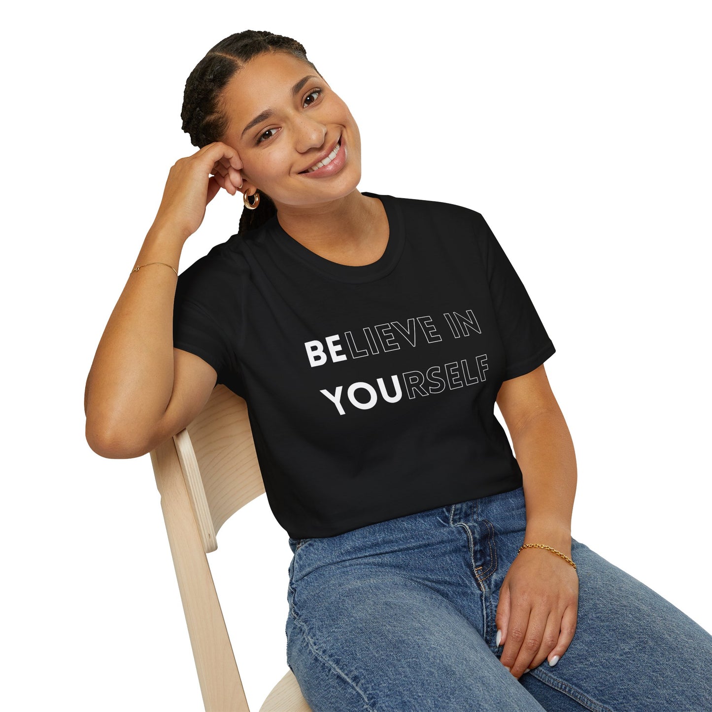 Inspirational Unisex T-Shirt, Motivational Tee, Believe in Yourself, Gift for Friends, Positive Vibes, Casual Wear, Everyday Apparel