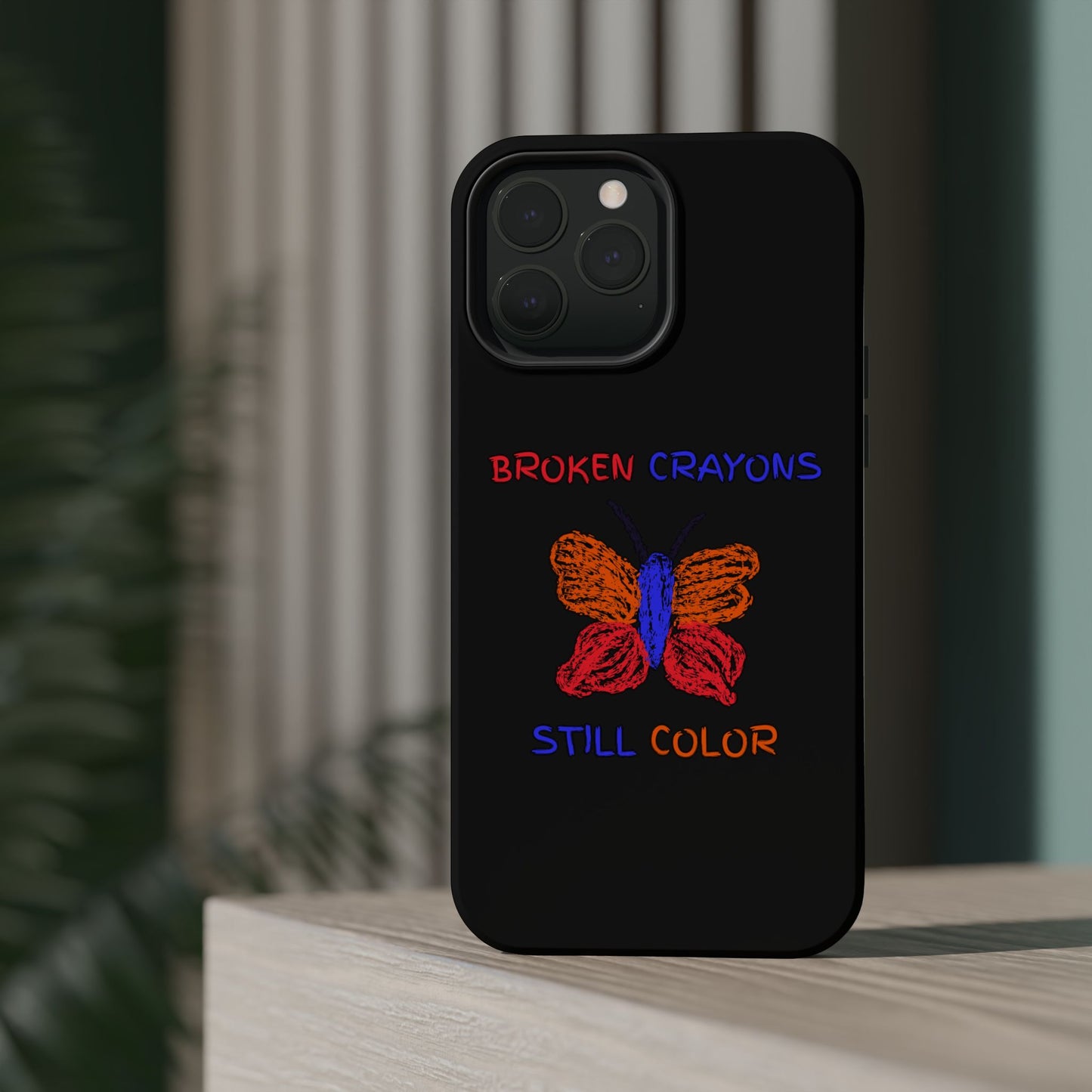 Inspirational Magnetic Tough Cases, Butterfly Phone Case, Motivational Phone Cover, Unique Gift for Her, Colorful Phone Accessories