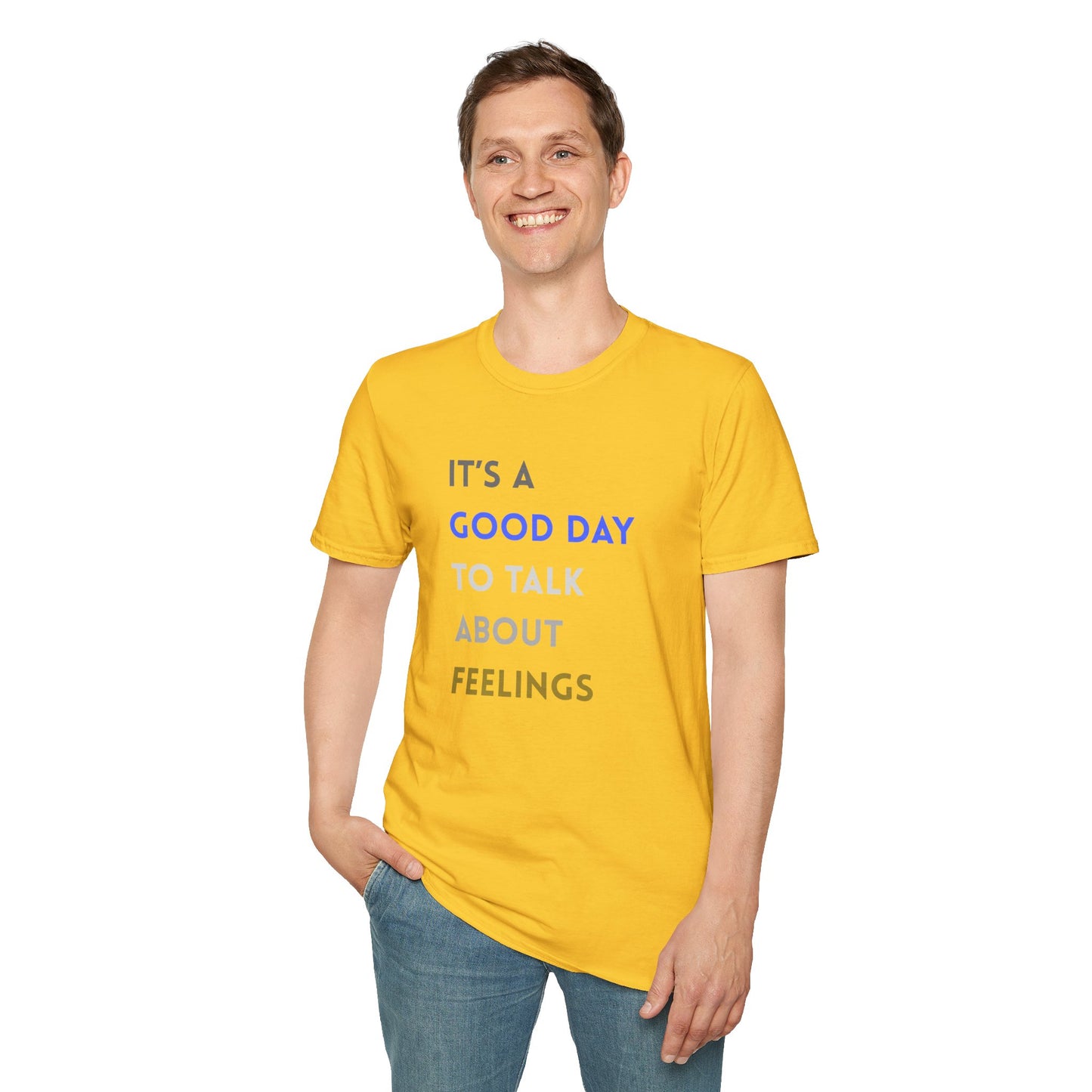 Feelings T-Shirt: Positive Vibes Apparel, Gift for Friends, Mental Health Awareness, Unisex Casual Wear, Supportive Fashion