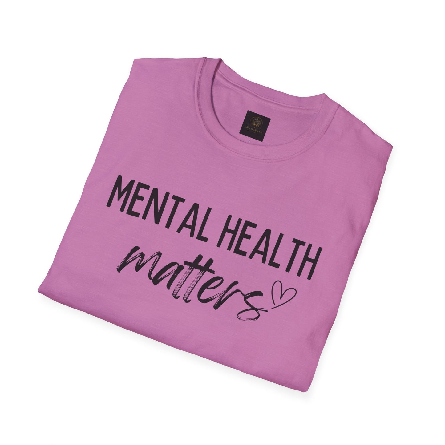 Mental Health Matters Unisex Softstyle T-Shirt, Inspirational Tee, Self-Care Gift, Awareness Apparel, Casual Wear