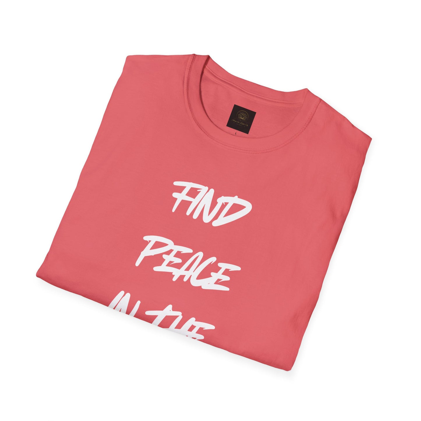 Find Peace in the Pain Unisex Softstyle T-Shirt - Empowering Tee for Mindfulness, Stress Relief, Self-Care, Gift for Friends, [...]