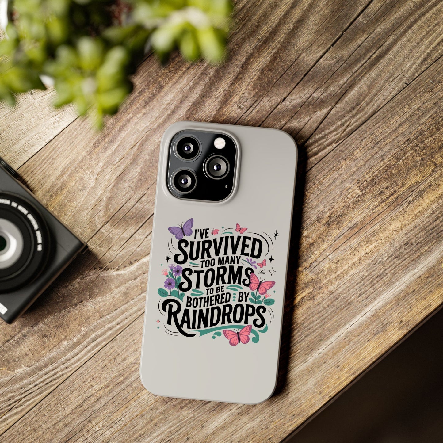 Inspirational Slim Phone Cases, Motivational Phone Cover, Butterfly Phone Case, Perfect Gift for Nature Lovers, Uplifting Phone Accessory