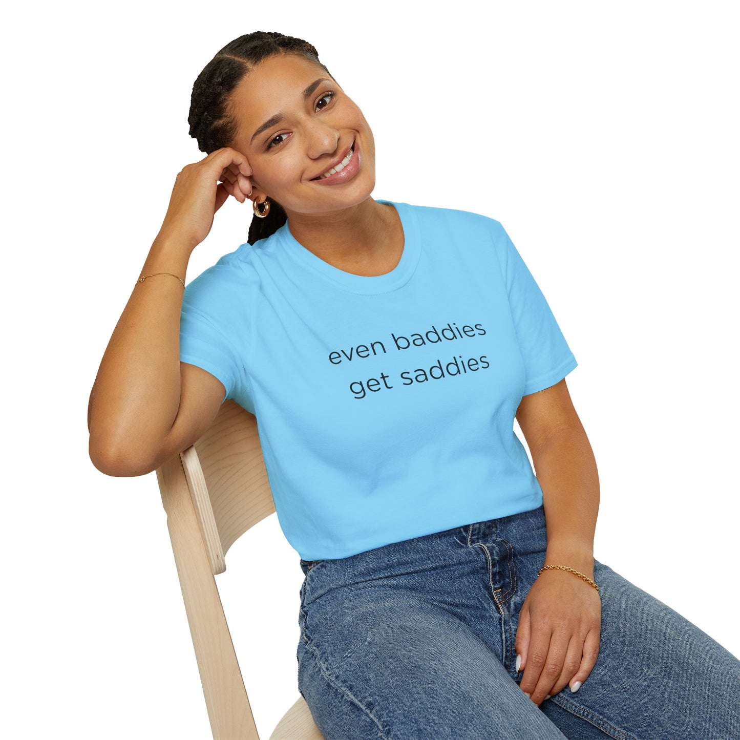 Unisex Softstyle T-Shirt: Fun and Quirky Tee for Baddies, Casual Wear, Birthday Gift, Trendy Fashion, Unique Gift Idea, Everyday Comfort