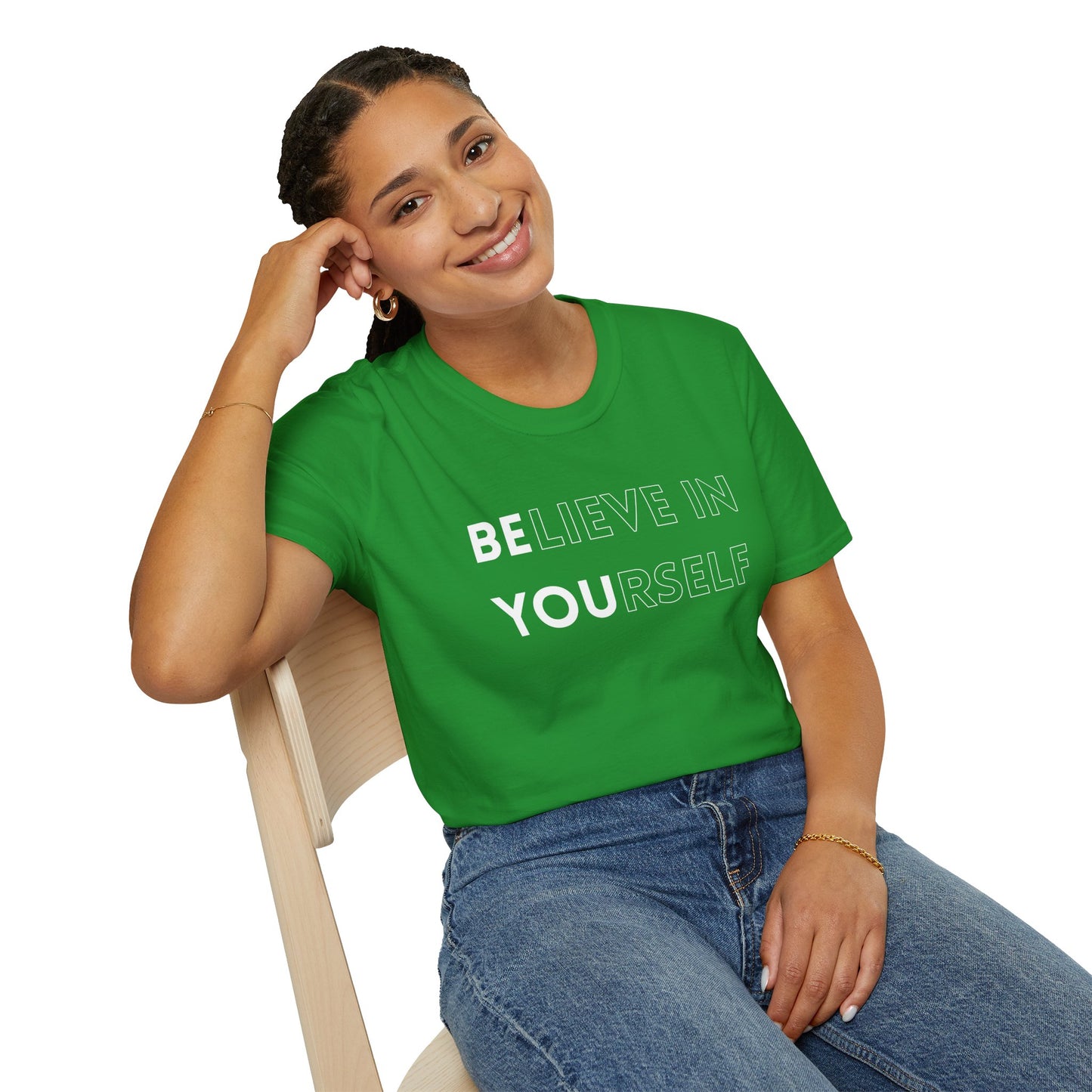 Inspirational Unisex T-Shirt, Motivational Tee, Believe in Yourself, Gift for Friends, Positive Vibes, Casual Wear, Everyday Apparel