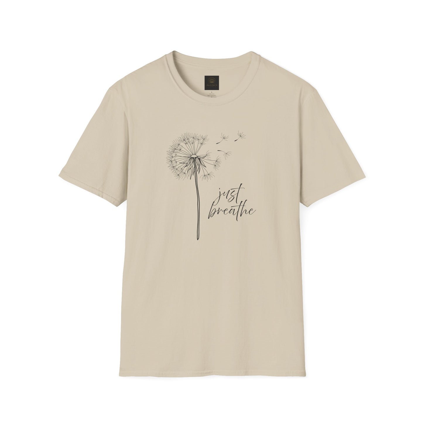 Unisex Softstyle T-Shirt with 'Just Breathe' Design - Relaxed Fit Tee for Mindfulness, Gift for Yoga Lovers, Relaxation Apparel, [...]