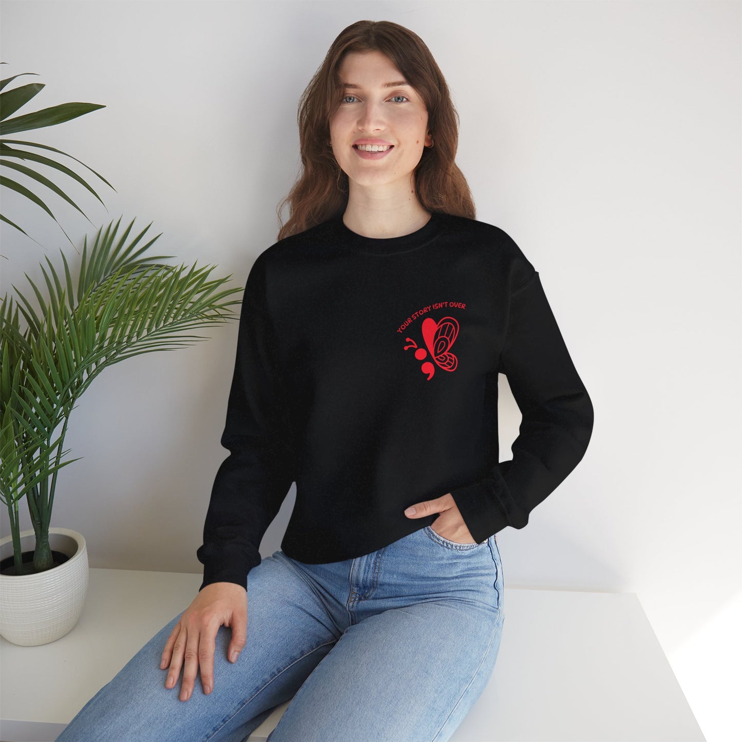 Inspirational Crewneck Sweatshirt with Butterfly Design, Motivational Gift for Friends, Cozy Unisex Sweater for All Occasions, Perfect [...]