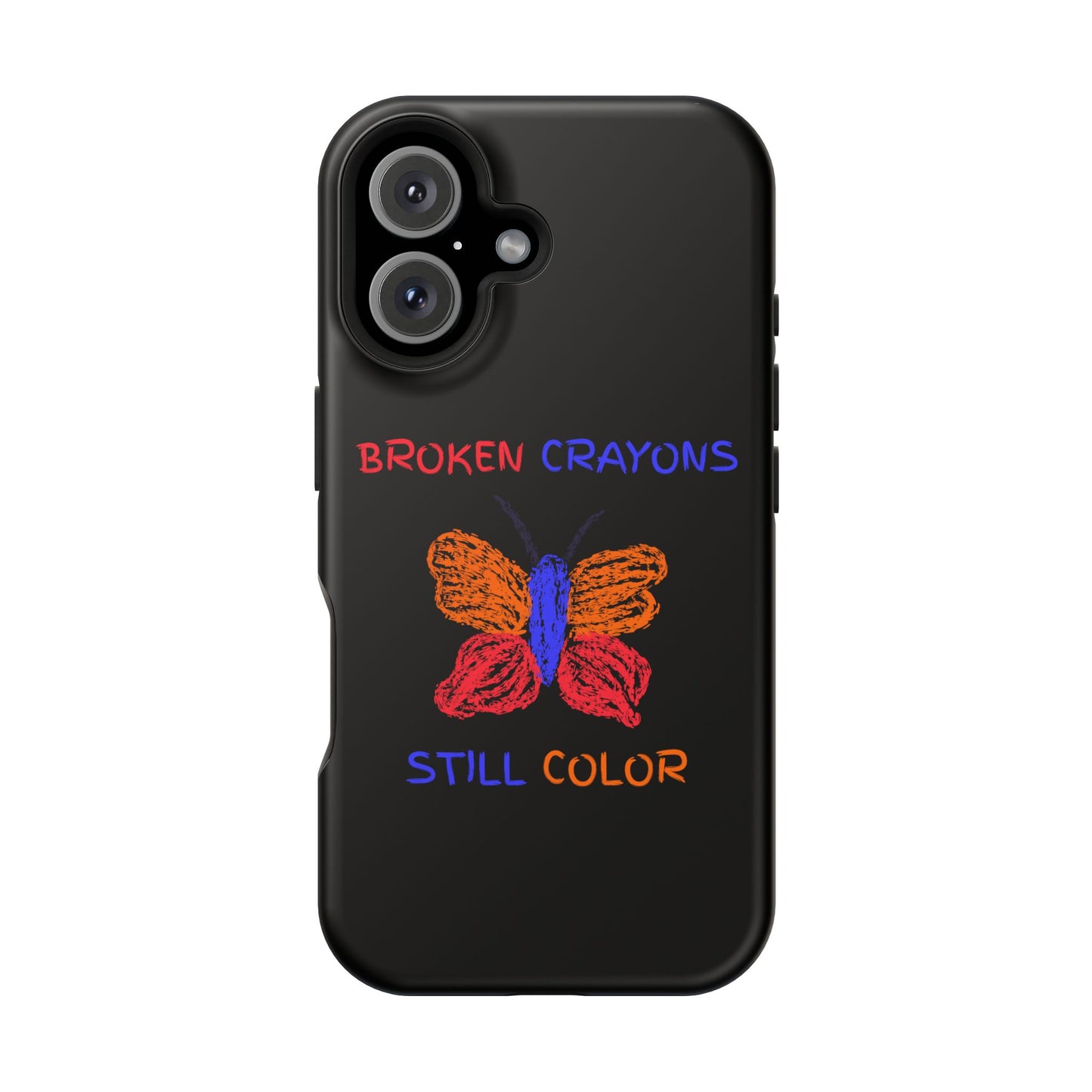 Inspirational Magnetic Tough Cases, Butterfly Phone Case, Motivational Phone Cover, Unique Gift for Her, Colorful Phone Accessories
