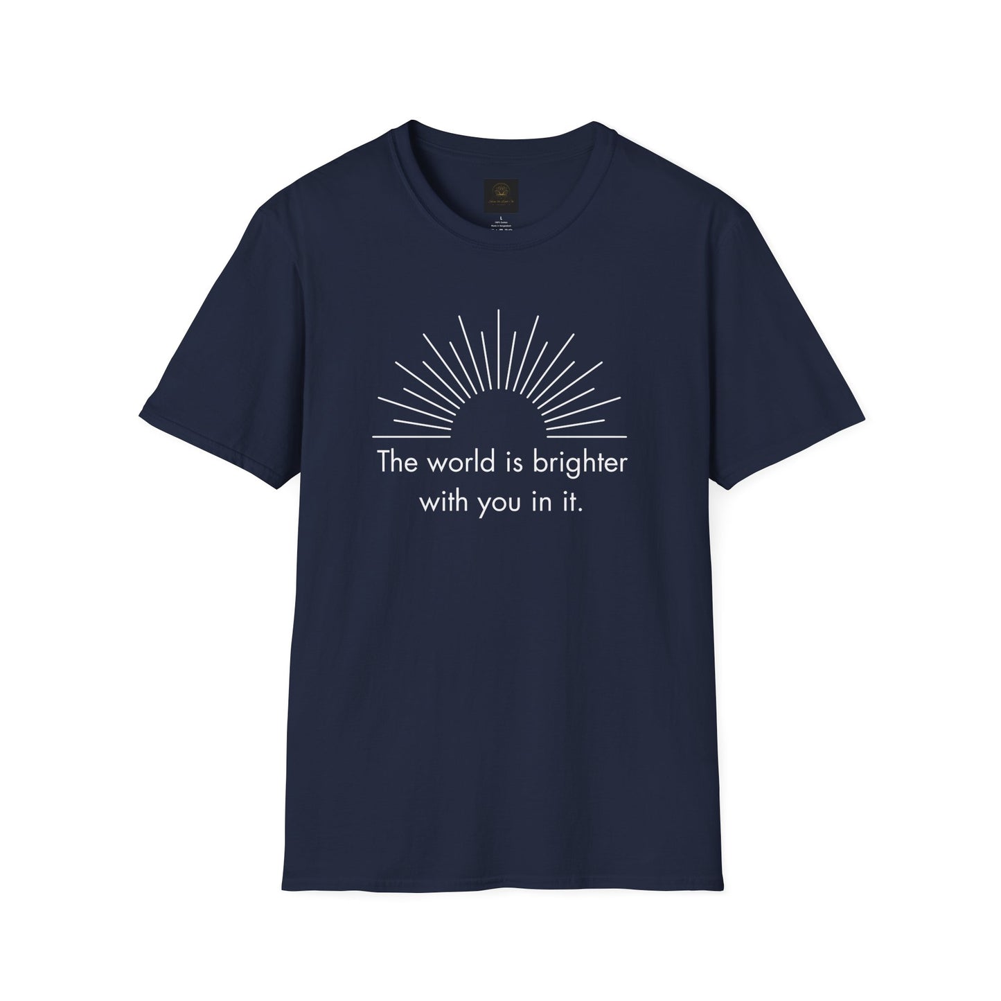 Inspirational Sun Graphic T-Shirt, Positive Quote Tee, Everyday Casual Wear, Gift for Friends, Unisex Apparel