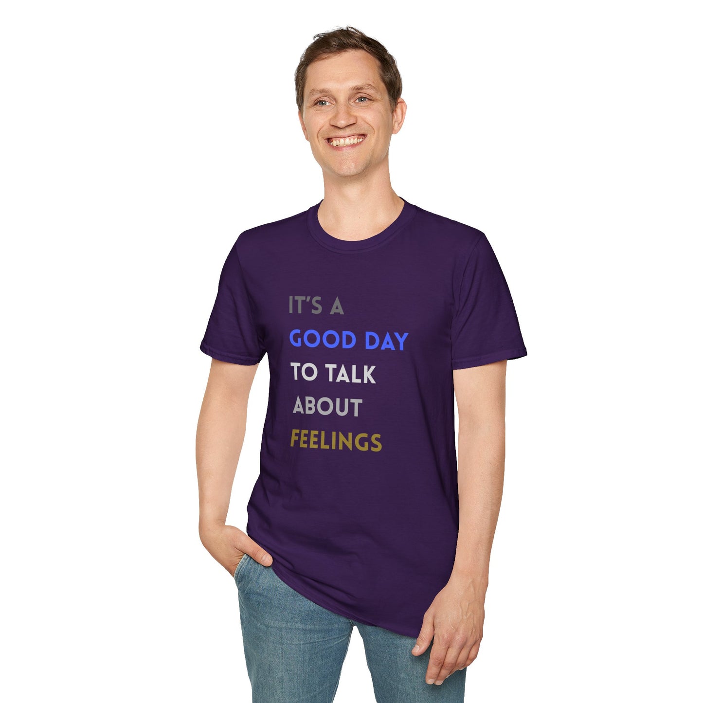 Feelings T-Shirt: Positive Vibes Apparel, Gift for Friends, Mental Health Awareness, Unisex Casual Wear, Supportive Fashion