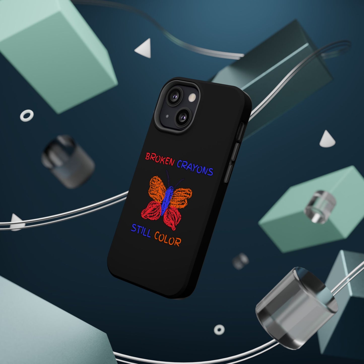 Inspirational Magnetic Tough Cases, Butterfly Phone Case, Motivational Phone Cover, Unique Gift for Her, Colorful Phone Accessories