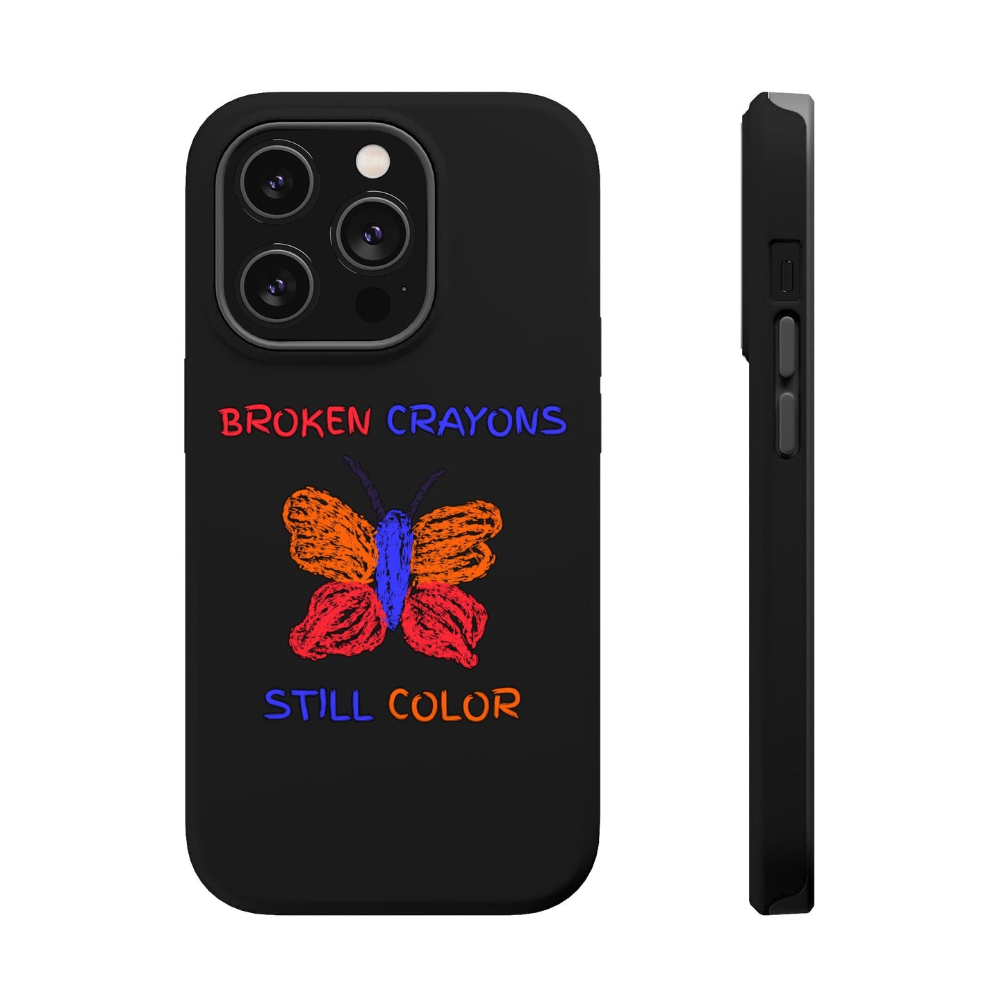 Inspirational Magnetic Tough Cases, Butterfly Phone Case, Motivational Phone Cover, Unique Gift for Her, Colorful Phone Accessories
