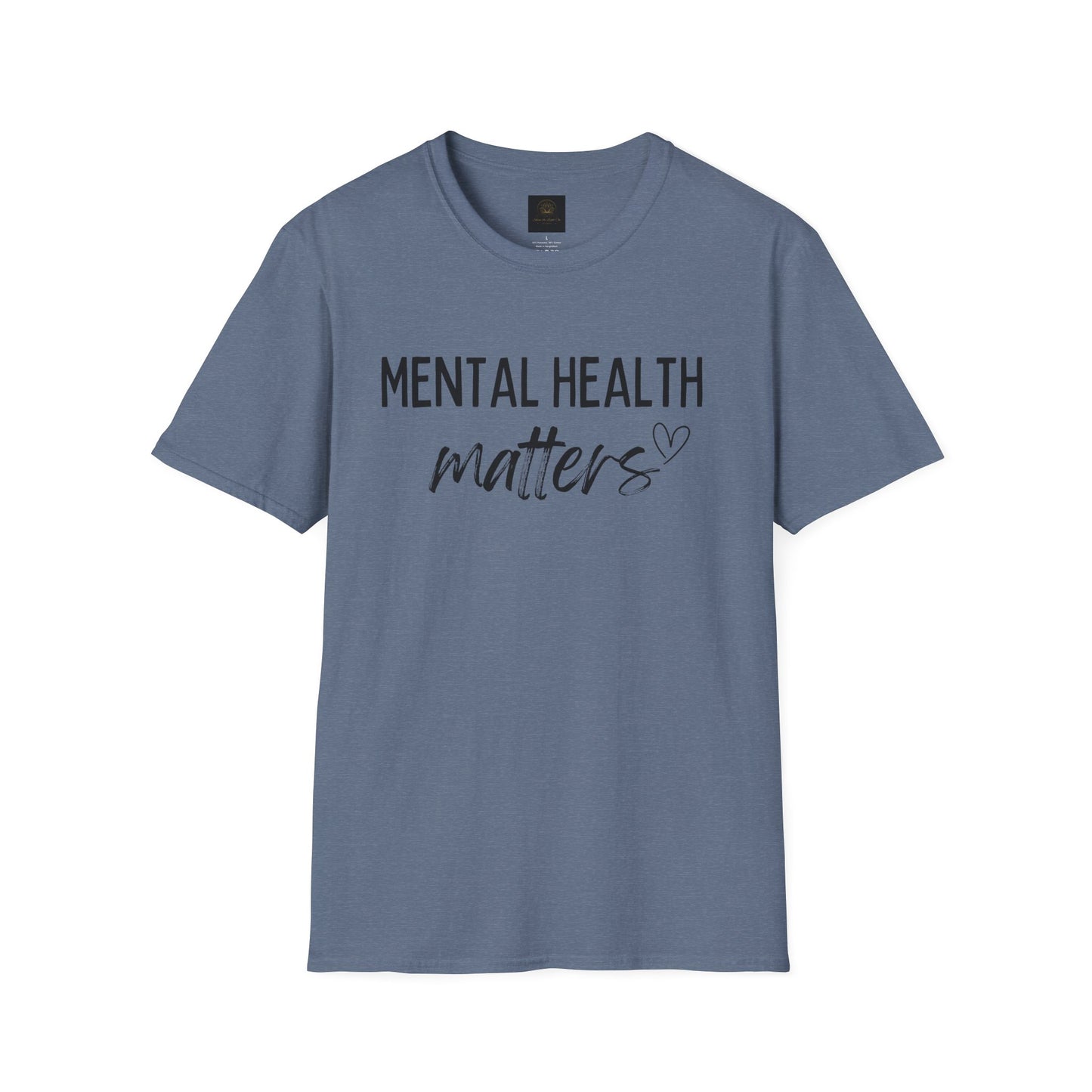 Mental Health Matters Unisex Softstyle T-Shirt, Inspirational Tee, Self-Care Gift, Awareness Apparel, Casual Wear