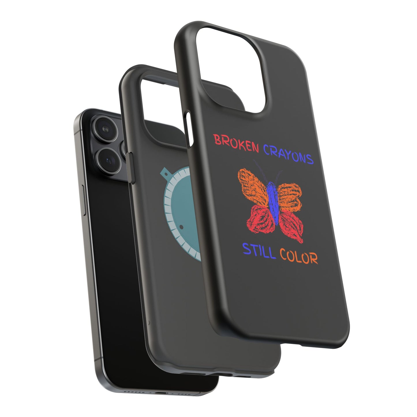Inspirational Magnetic Tough Cases, Butterfly Phone Case, Motivational Phone Cover, Unique Gift for Her, Colorful Phone Accessories