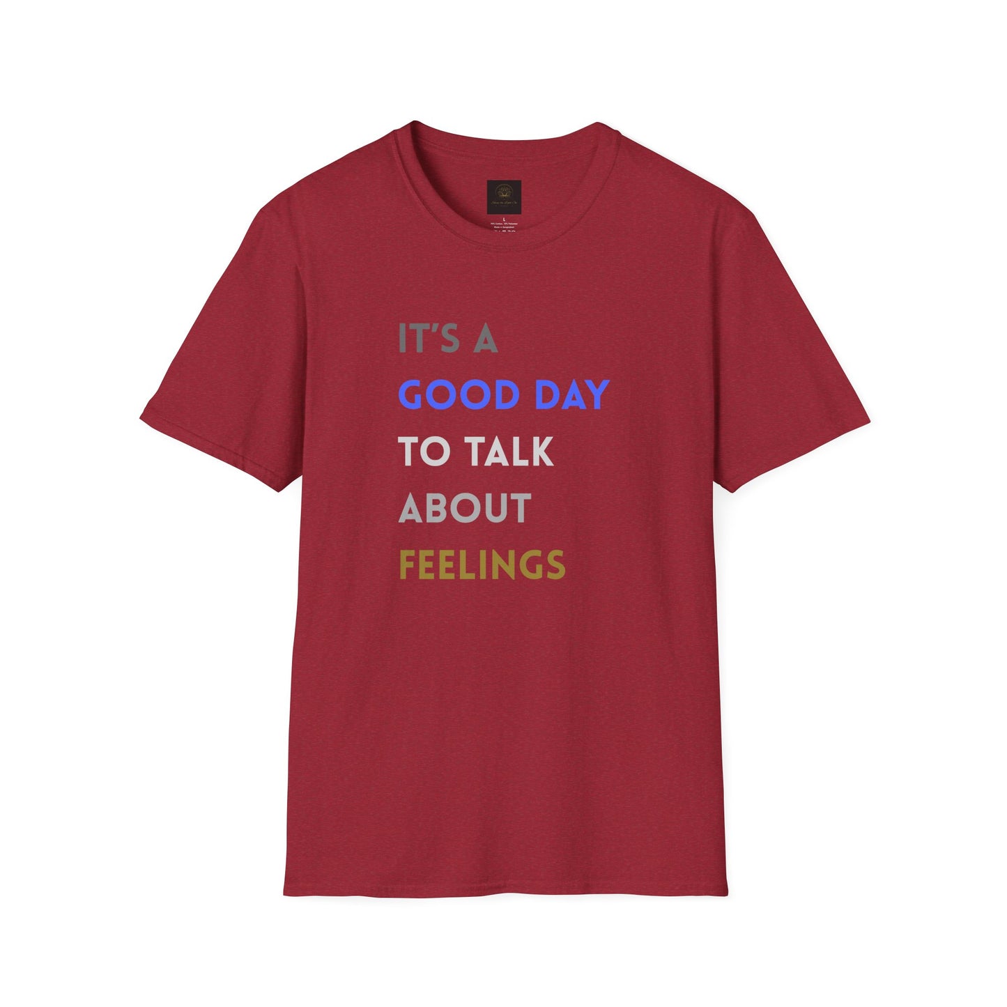 Feelings T-Shirt: Positive Vibes Apparel, Gift for Friends, Mental Health Awareness, Unisex Casual Wear, Supportive Fashion