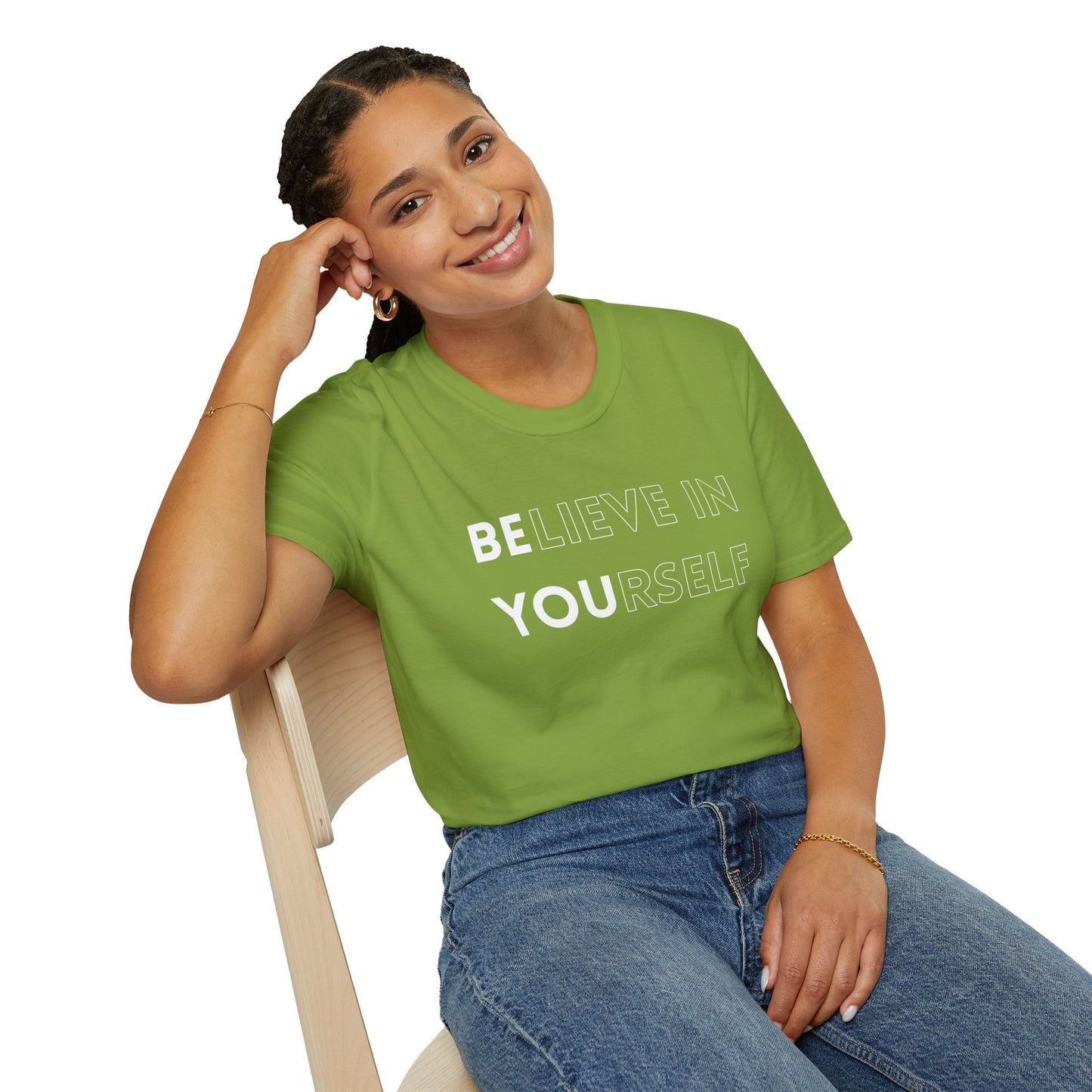 Inspirational Unisex T-Shirt, Motivational Tee, Believe in Yourself, Gift for Friends, Positive Vibes, Casual Wear, Everyday Apparel