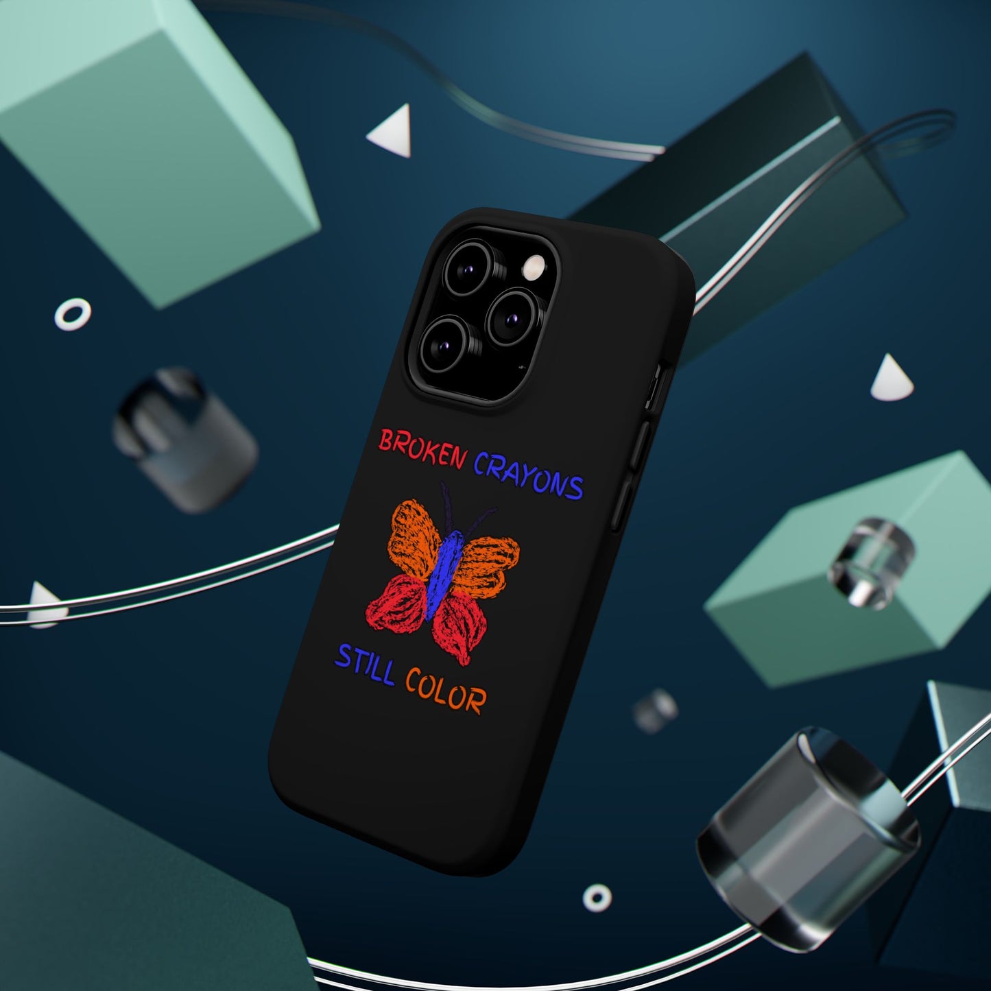 Inspirational Magnetic Tough Cases, Butterfly Phone Case, Motivational Phone Cover, Unique Gift for Her, Colorful Phone Accessories